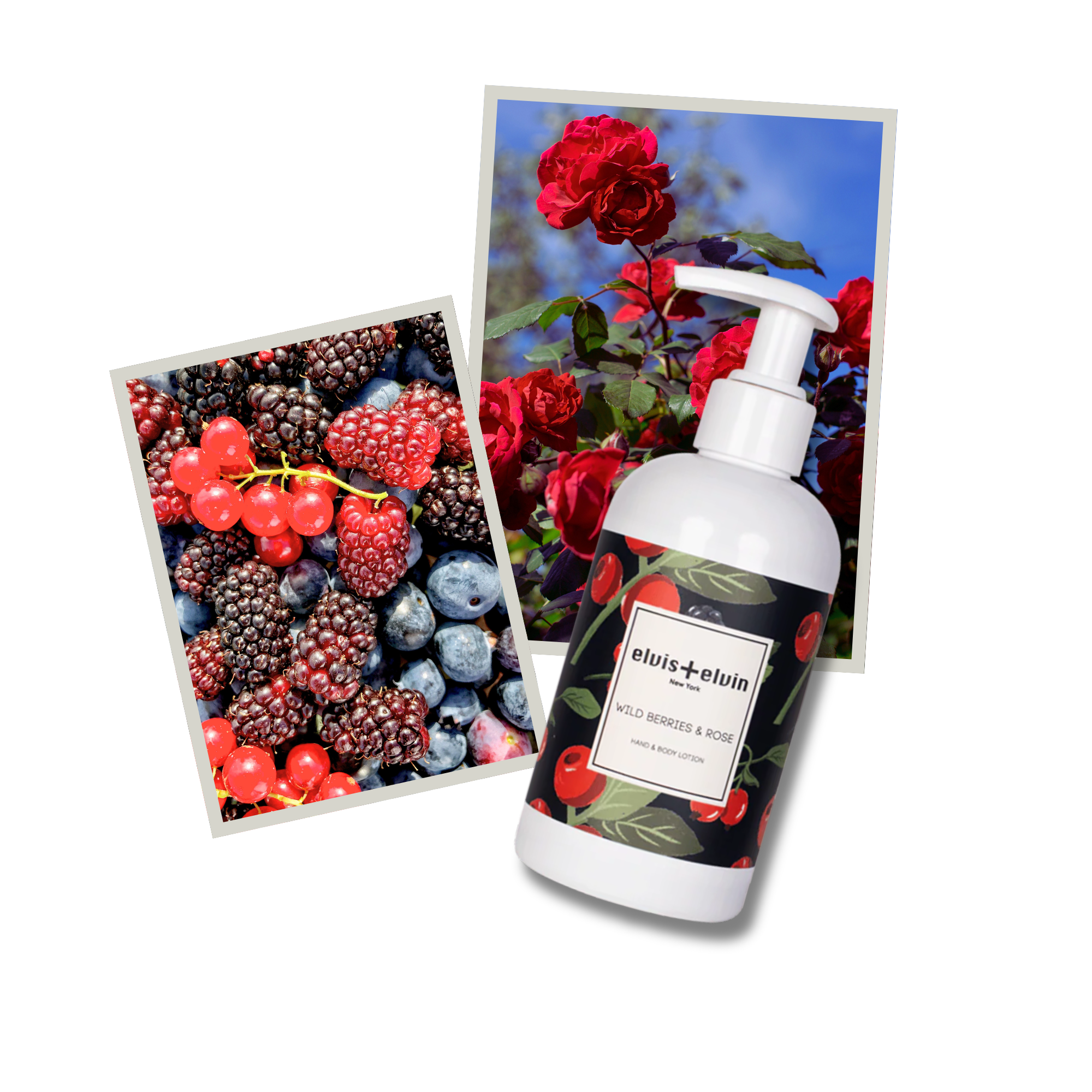 elvis+elvin Wild Berries & Rose Hand & Body Lotion