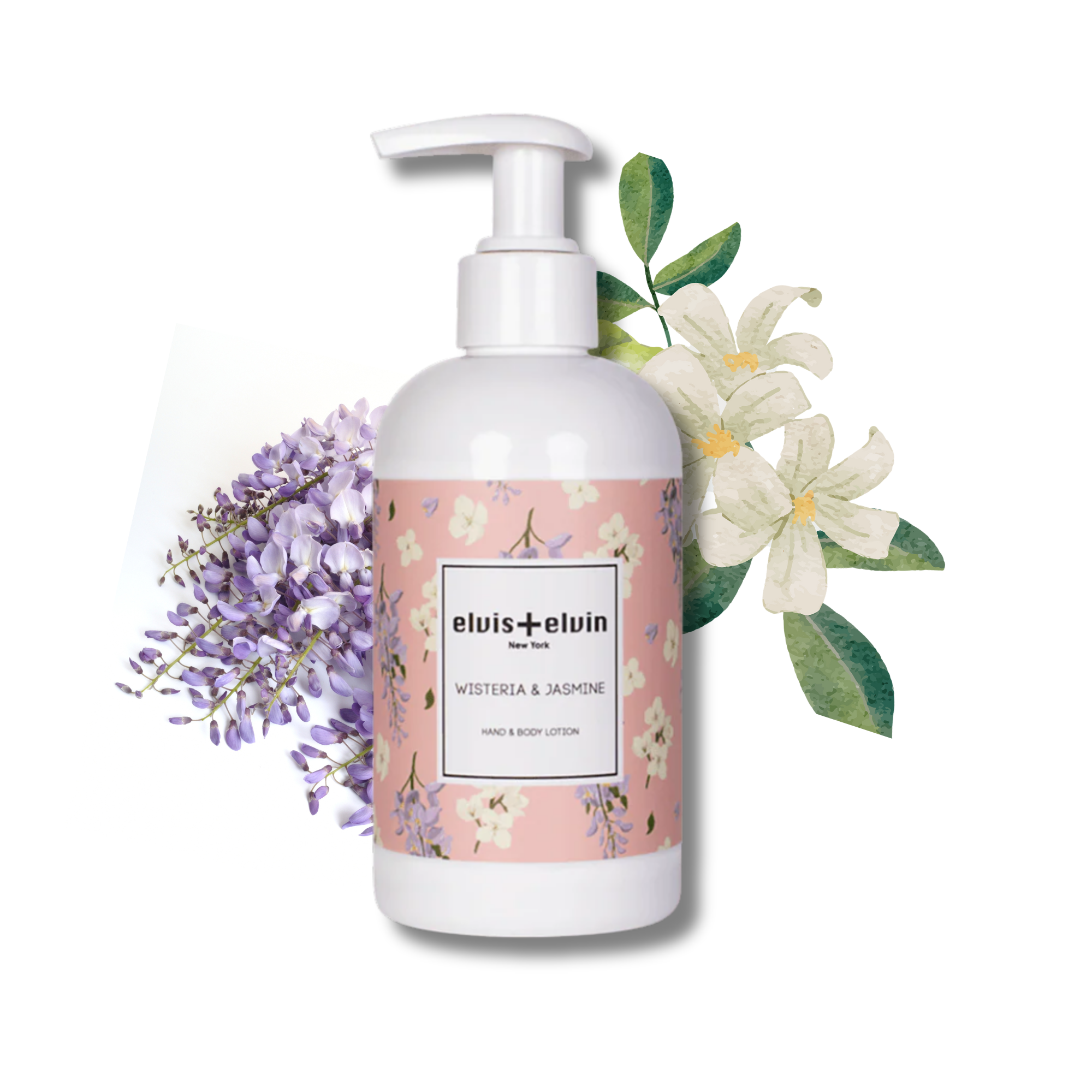elvis+elvin Wisteria & Jasmine Hand & Body Lotion