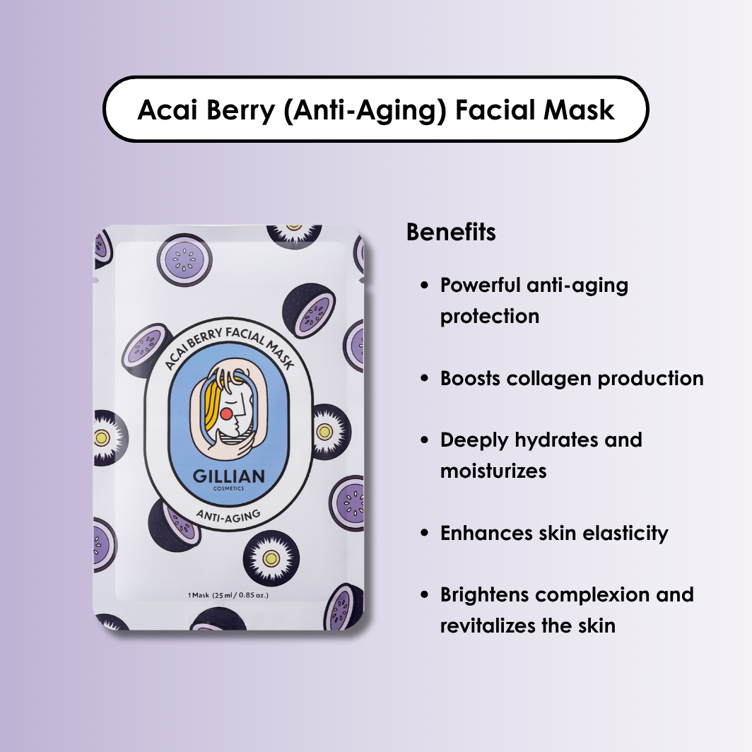 Gillian Cosmetics Acai Berry (Anti-aging) Sheet Mask