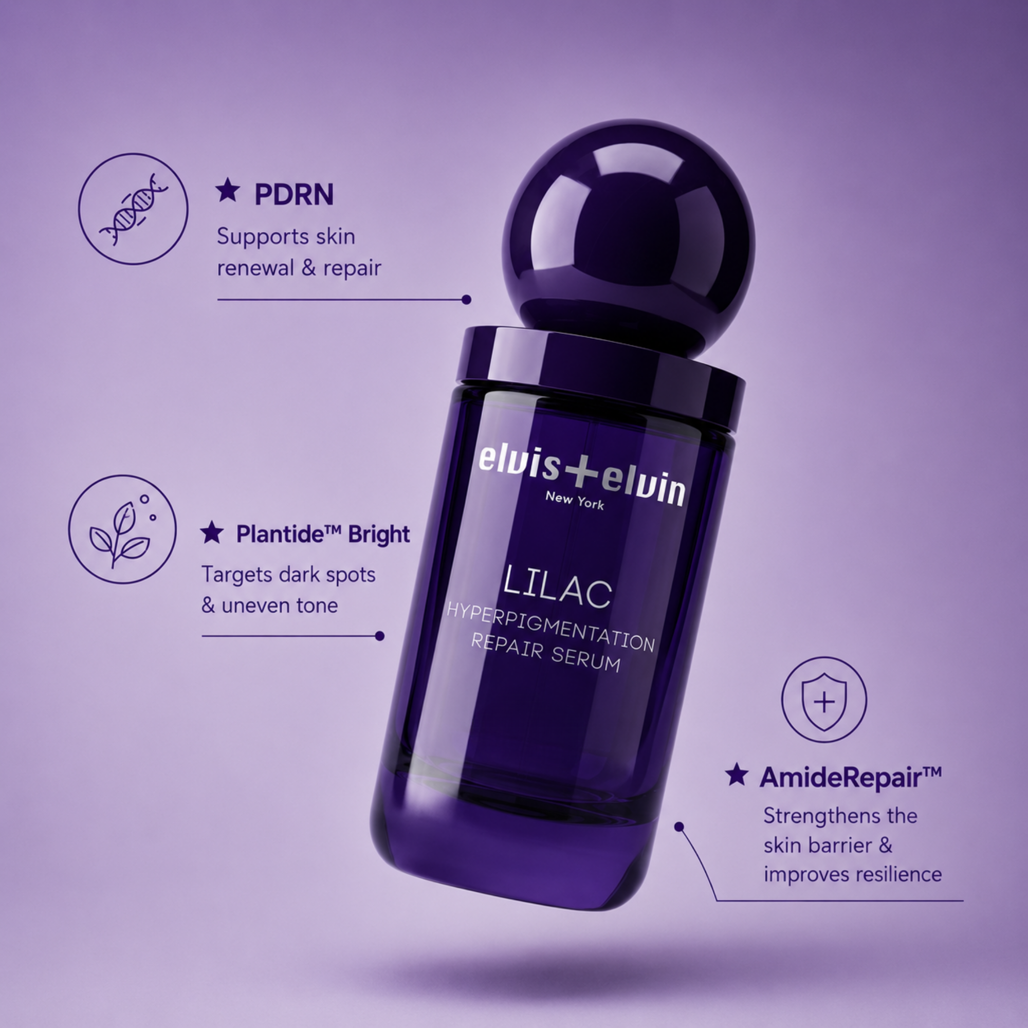 elvis+elvin Lilac Hyperpigmentation Repair Serum