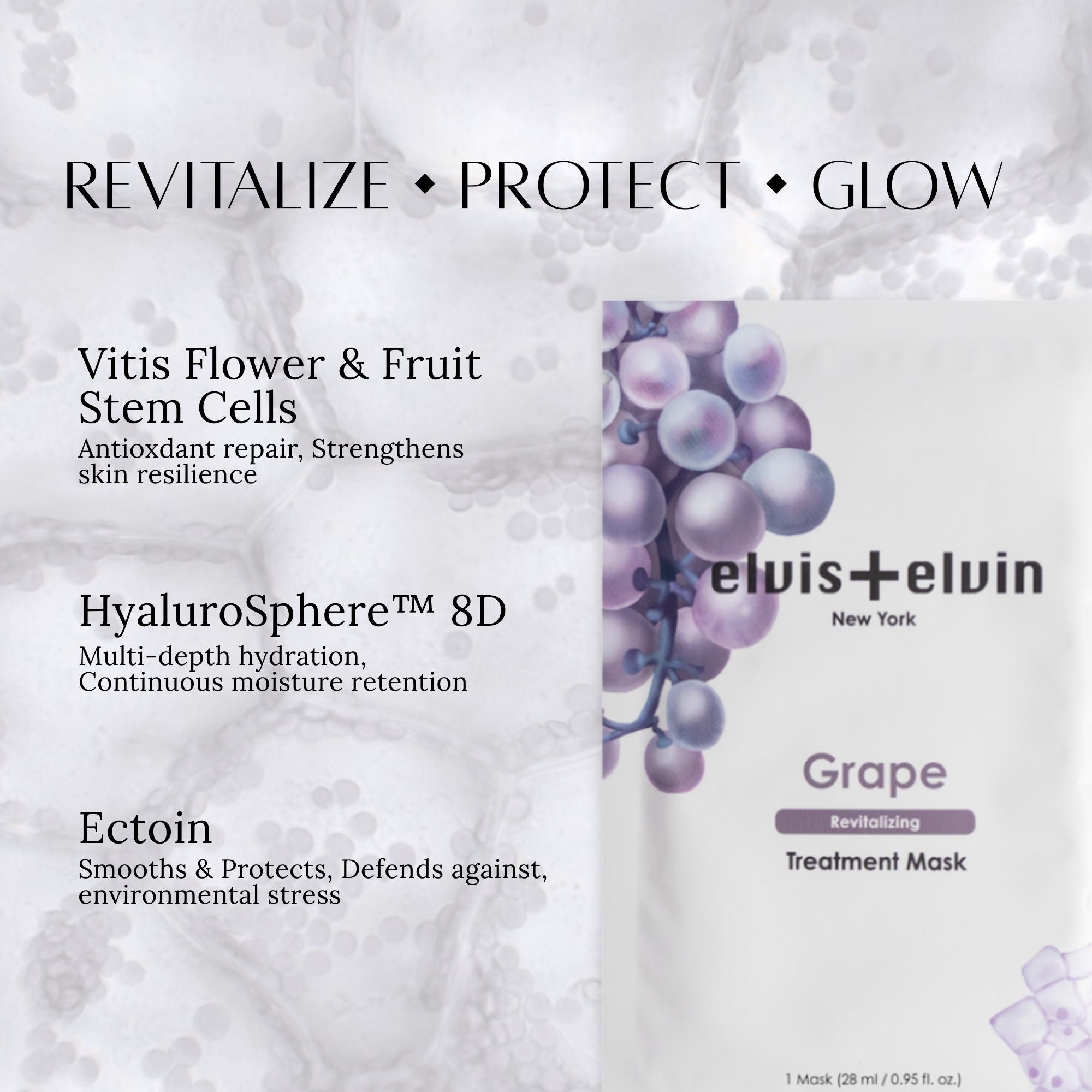 elvis+elvin Grape Revitalizing Treatment Mask 3.0