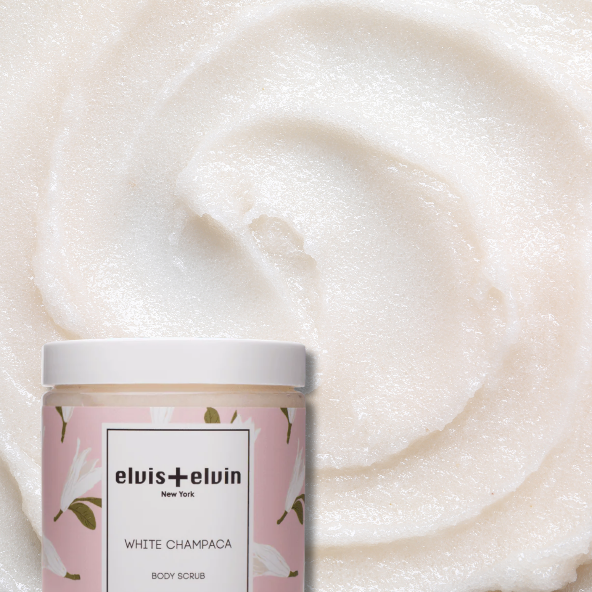 elvis+elvin White Champaca Body Scrub with Dead Sea Salt 300ml