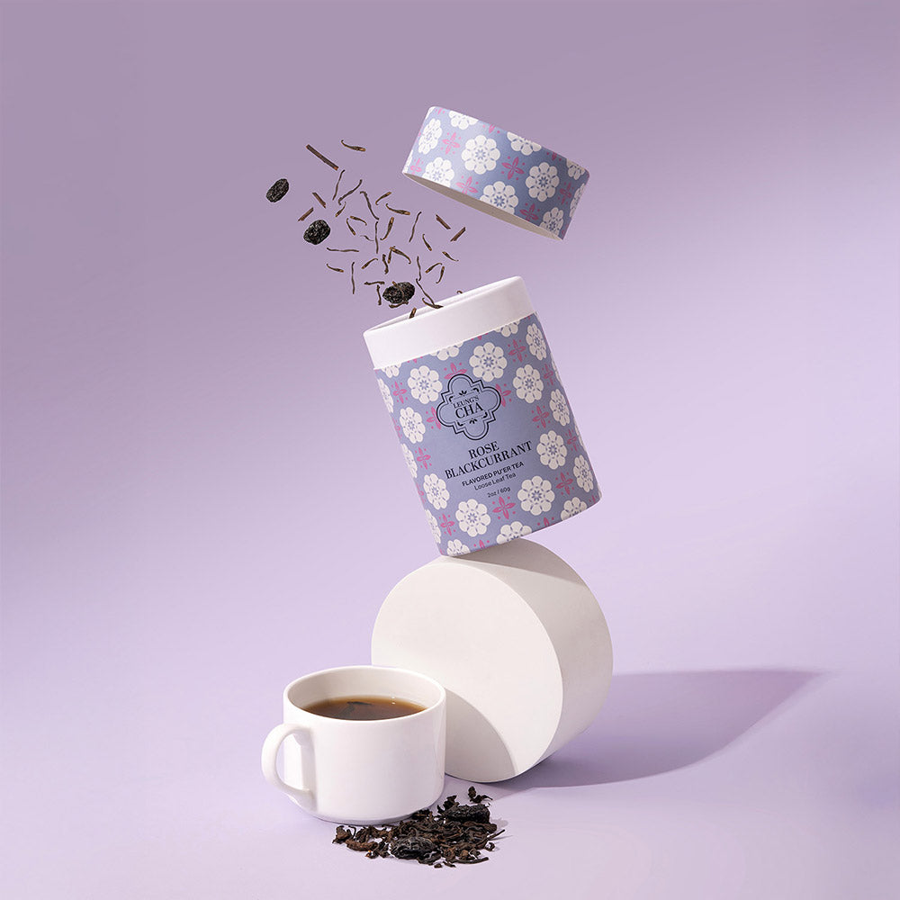 Leung's Cha Rose Blackcurrant Pu'er Tea