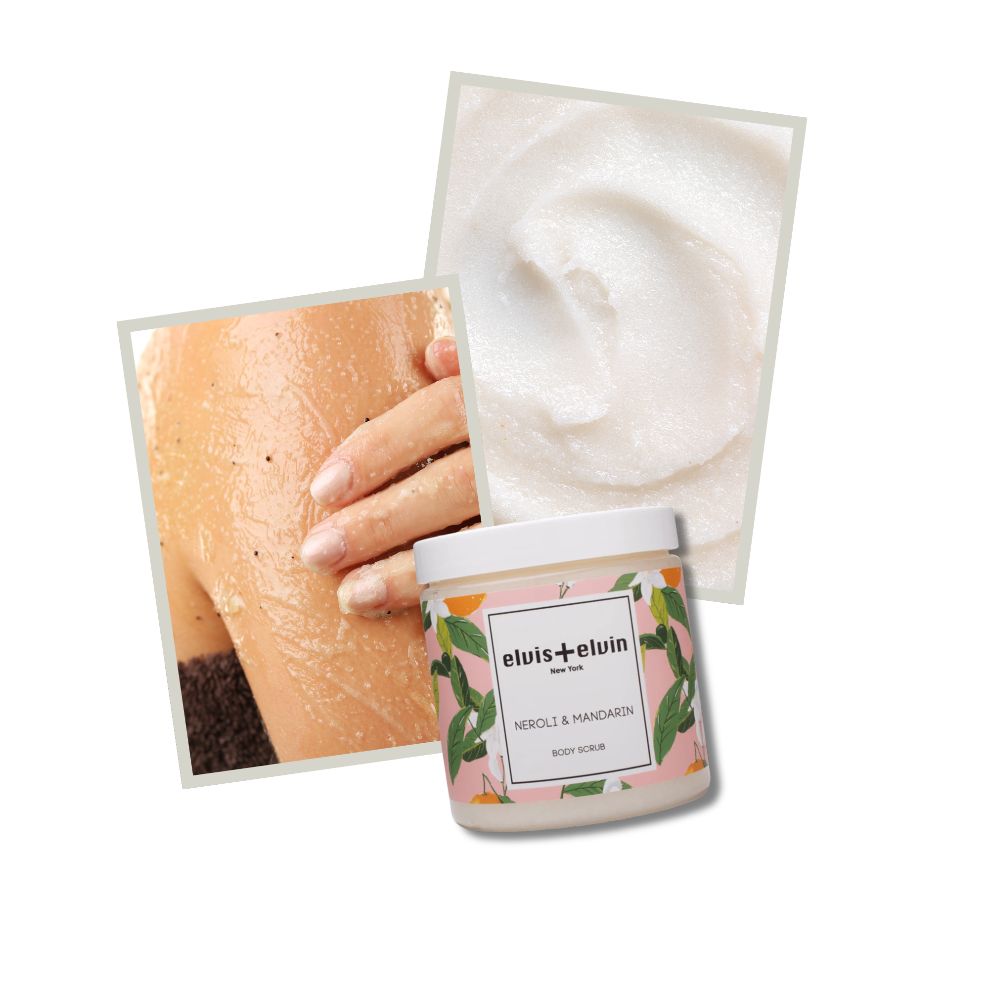 elvis+elvin Neroli & Mandarin Body Scrub with Dead Sea Salt 300ml