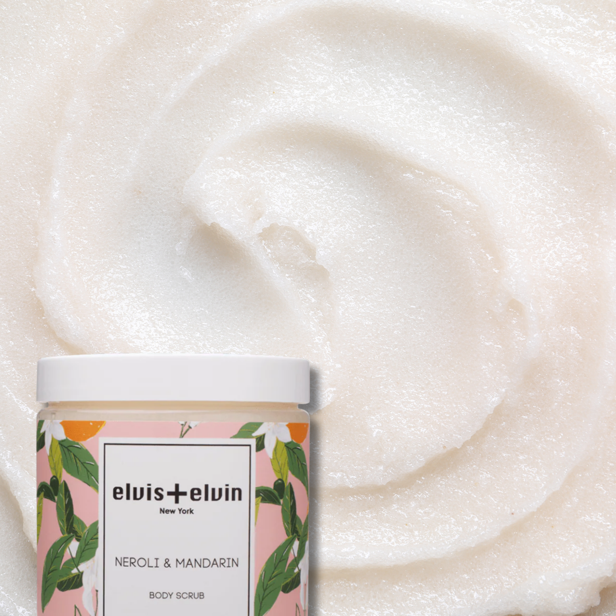 elvis+elvin Neroli & Mandarin Body Scrub with Dead Sea Salt 300ml