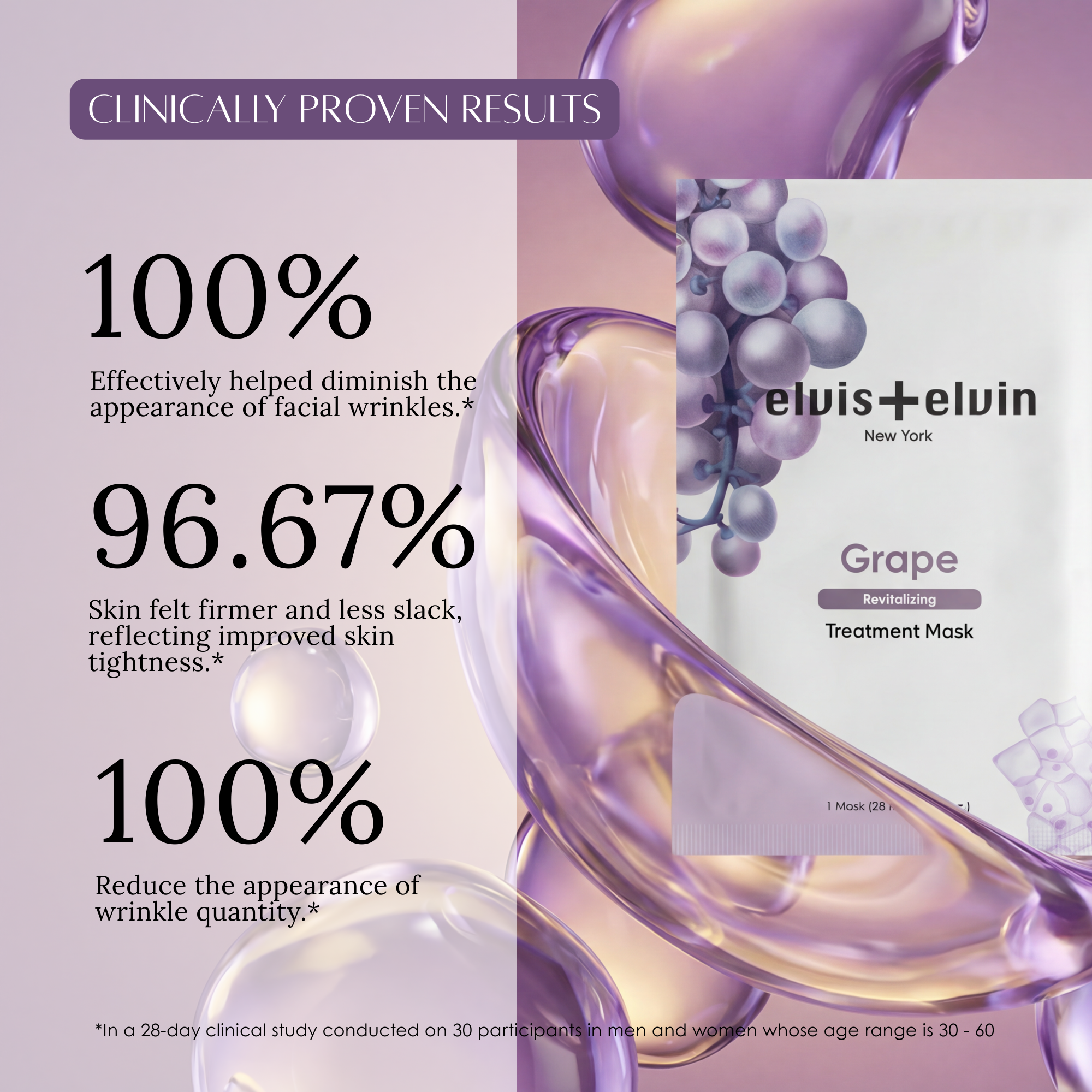 elvis+elvin Grape Revitalizing Treatment Mask 3.0
