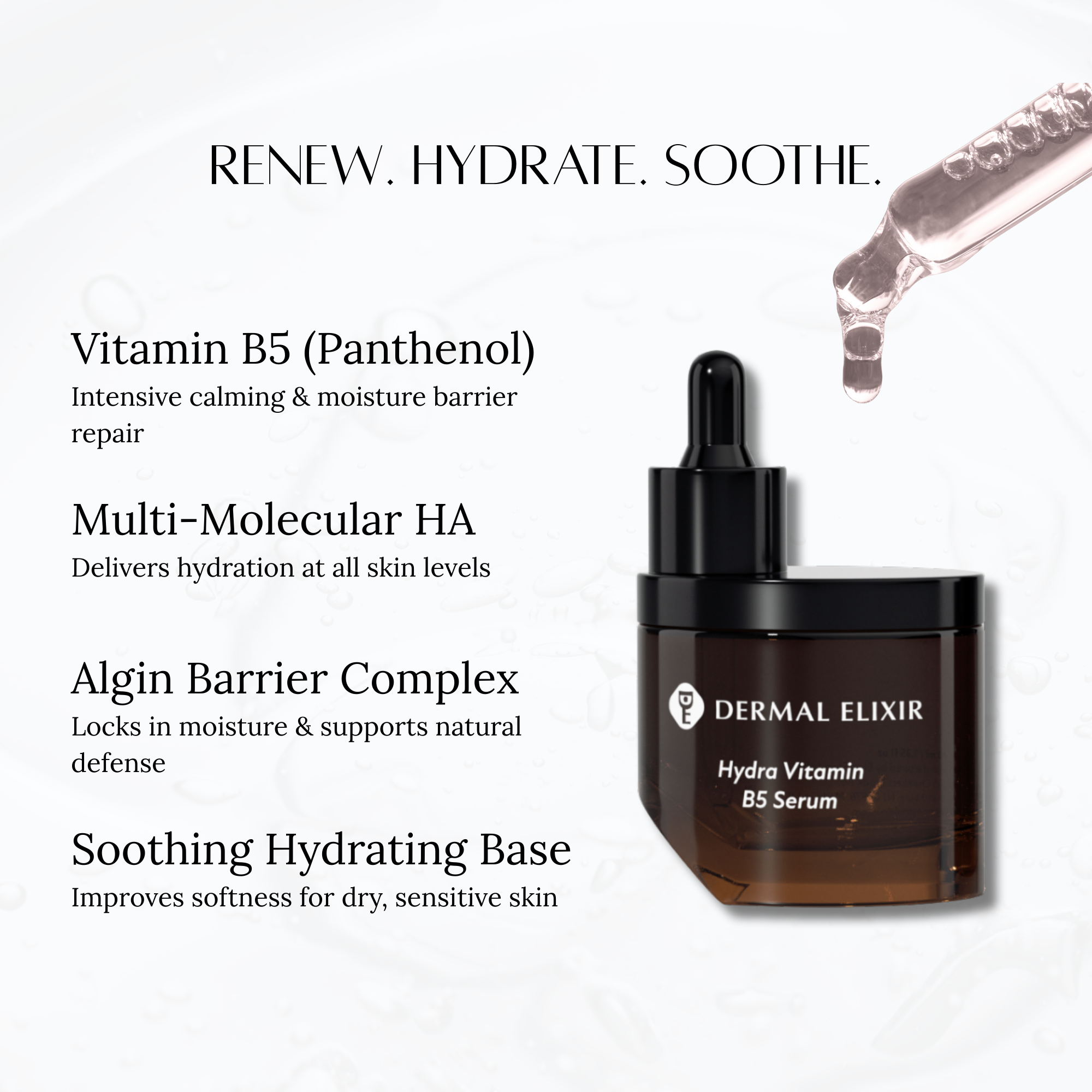 Dermal Elixir Hydra Vitamin B5 Serum 40ml