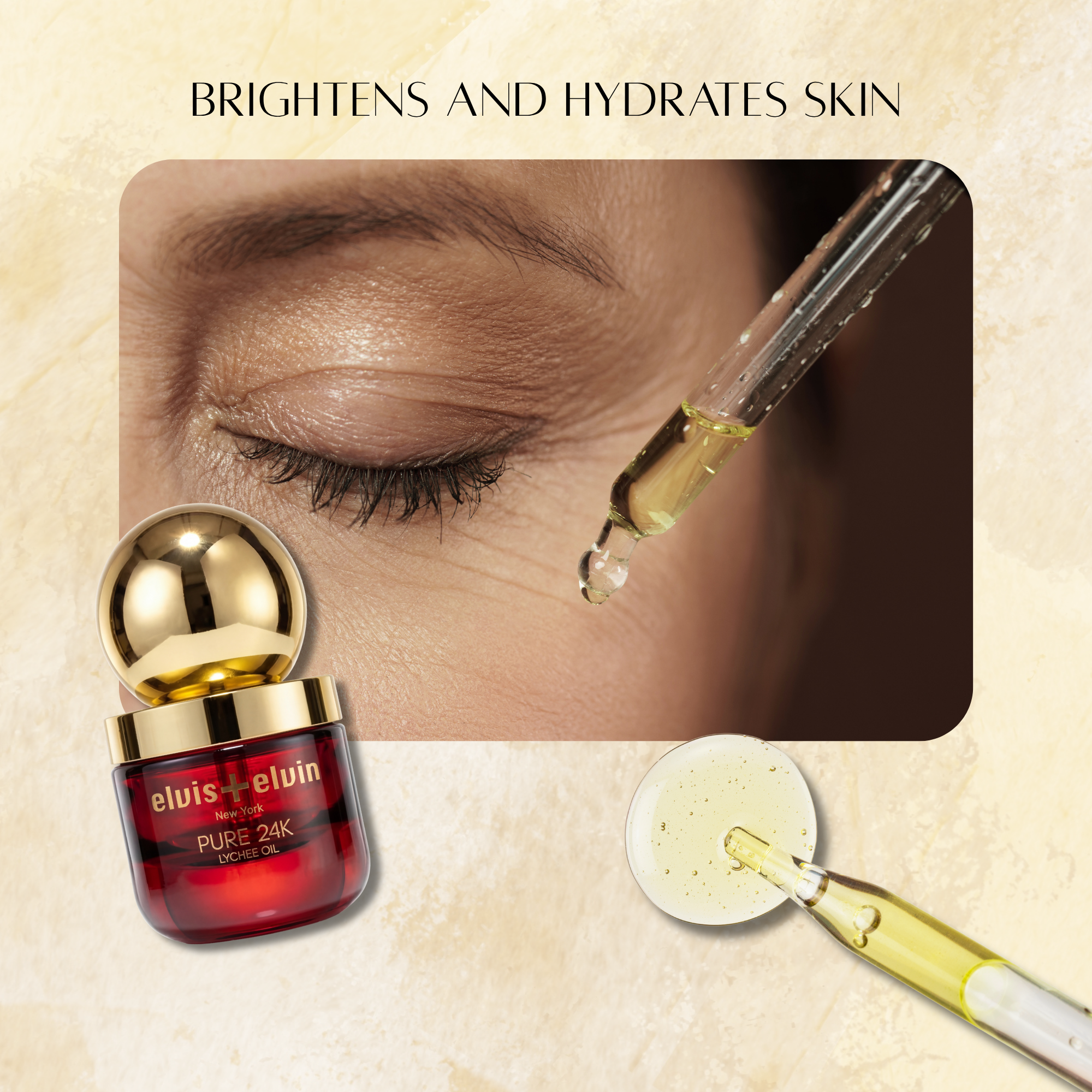 elvis+elvin Pure 24k Lychee Facial Oil