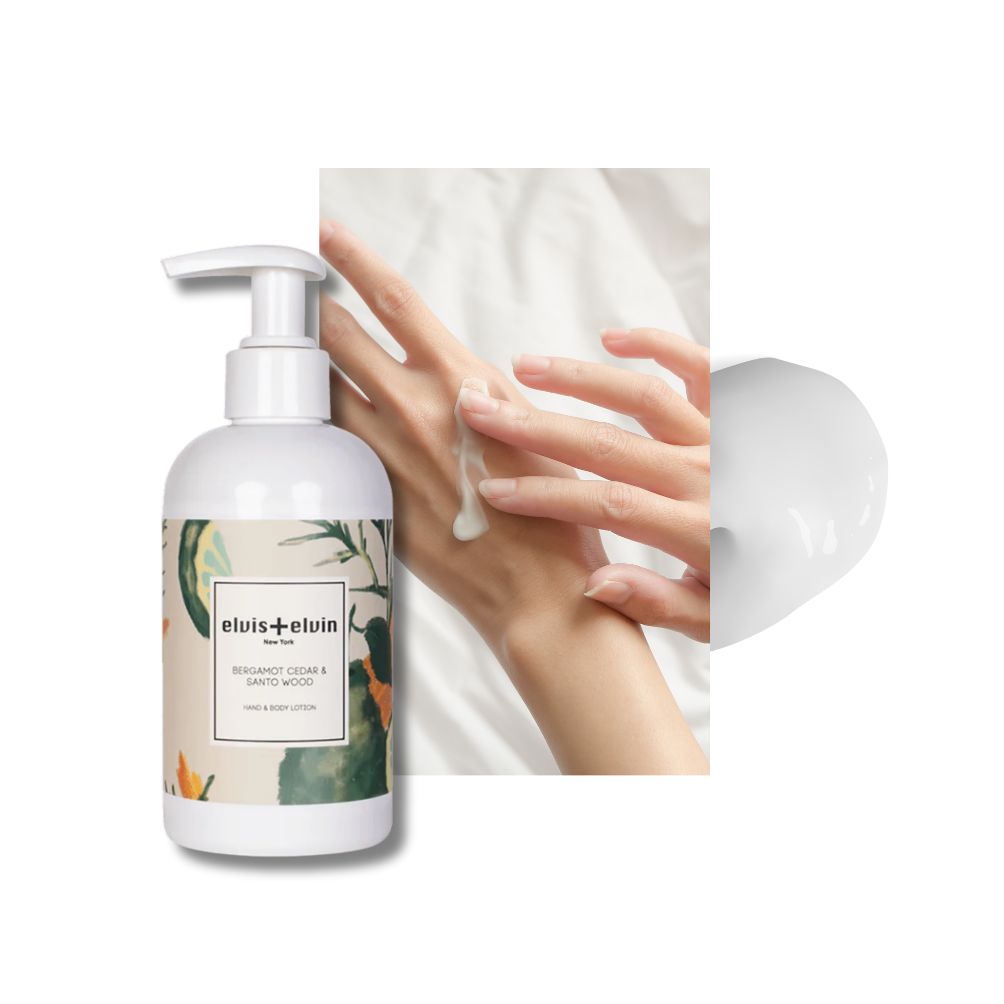 elvis+elvin Bergamot Cedar & Santo Wood Hand & Body Lotion