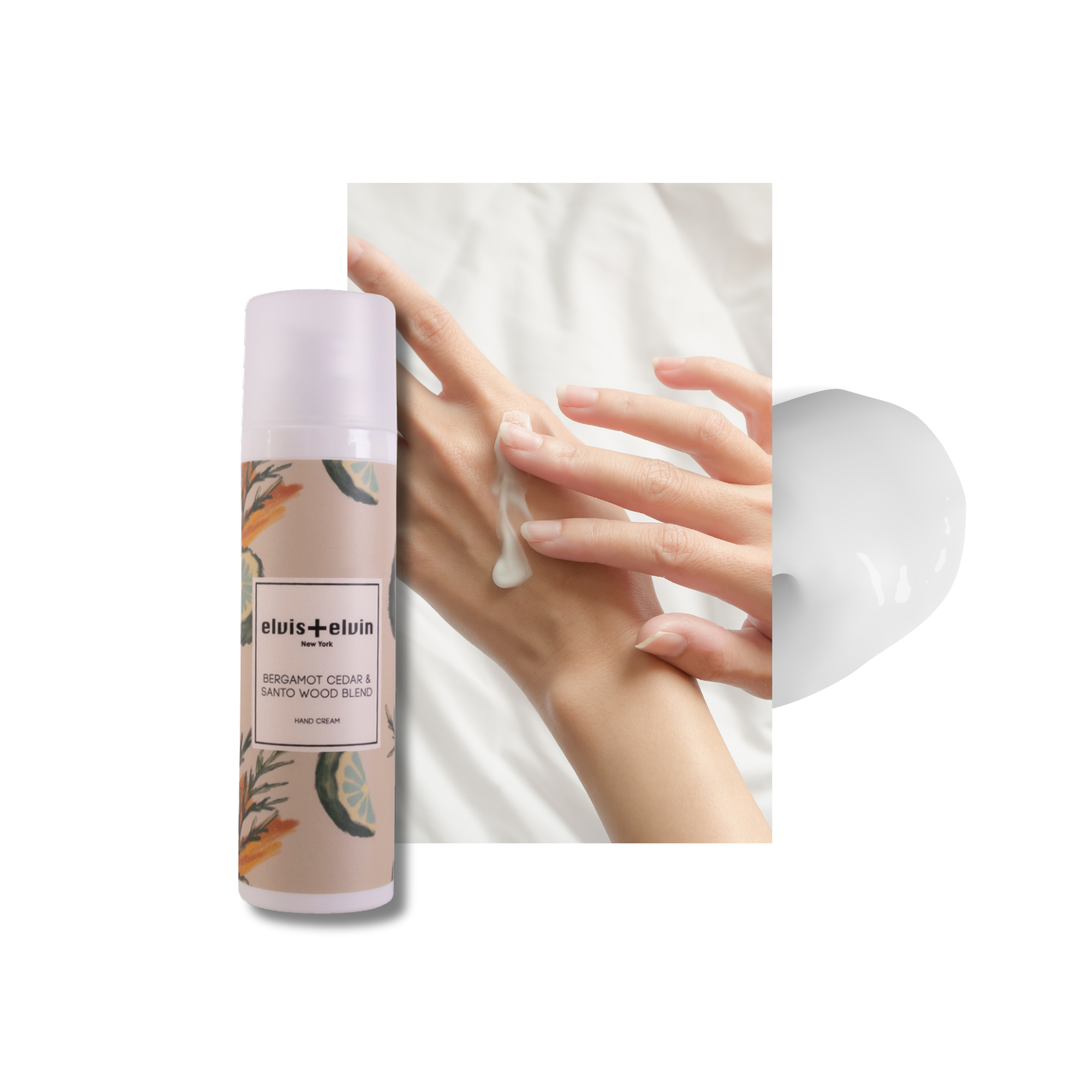 Bergamot Cedar & Santo Wood Fragrance Hand Cream by elvis+elvin