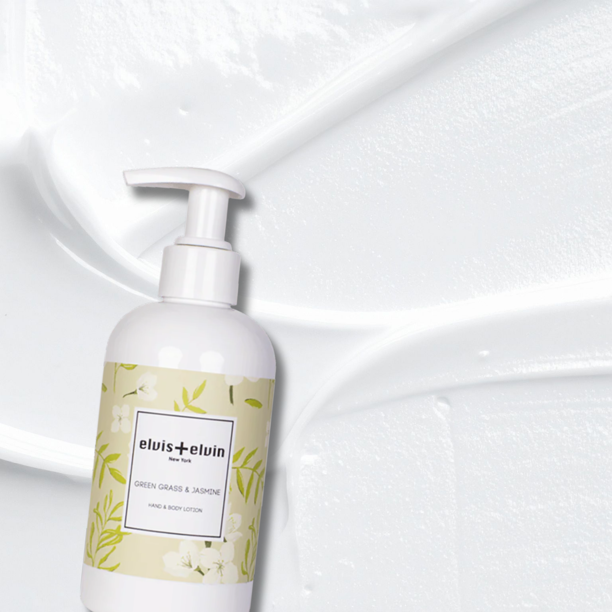 elvis+elvin Green Grass & Jasmine Hand & Body Lotion