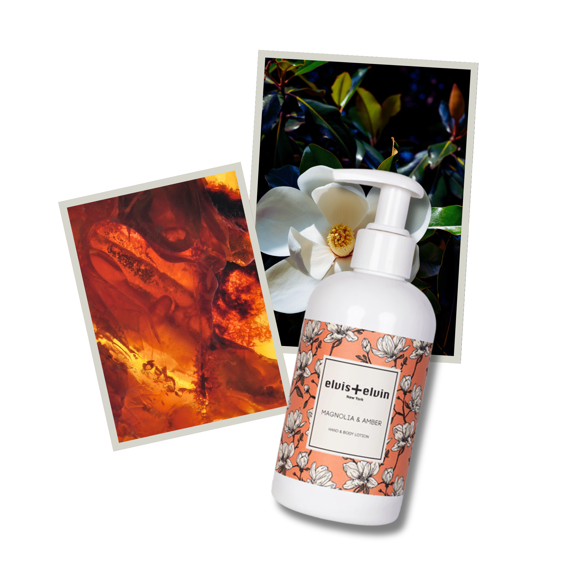 elvis+elvin Magnolia & Amber Hand & Body Lotion