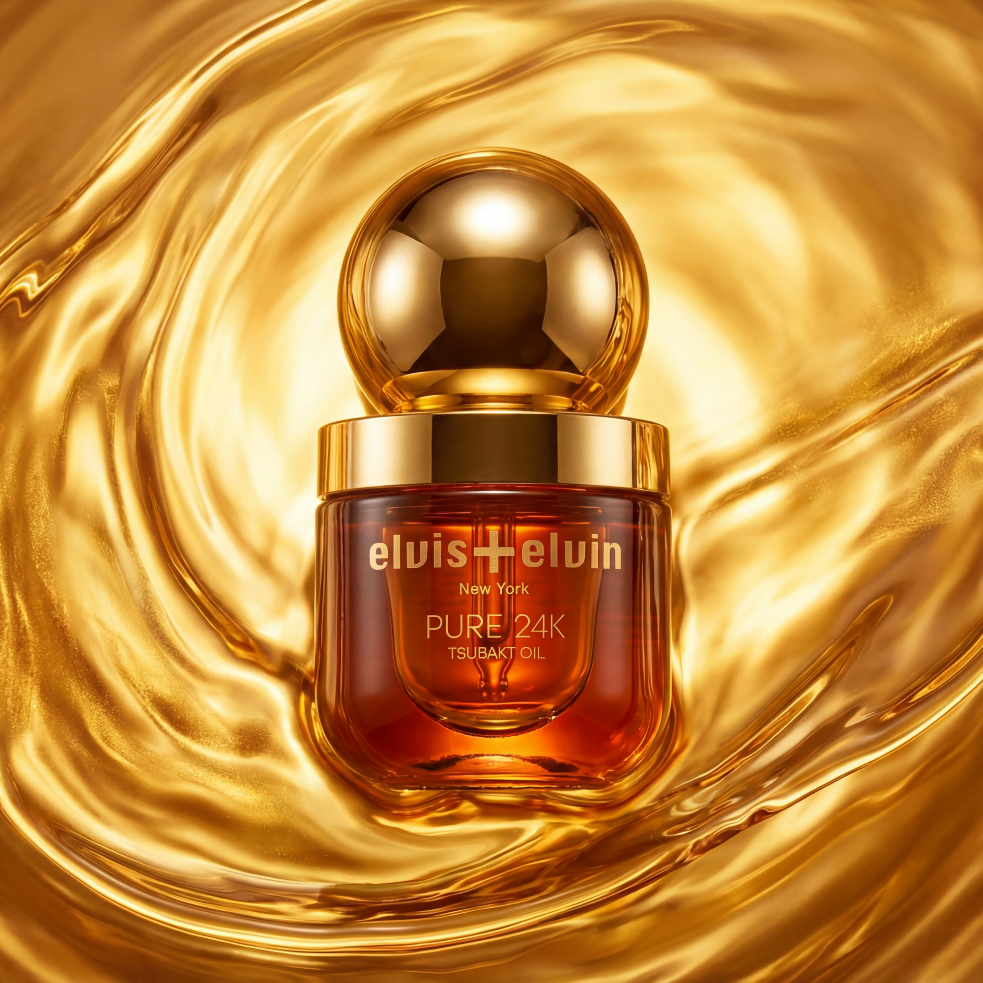 elvis+elvin Pure 24k Tsubaki Facial Oil