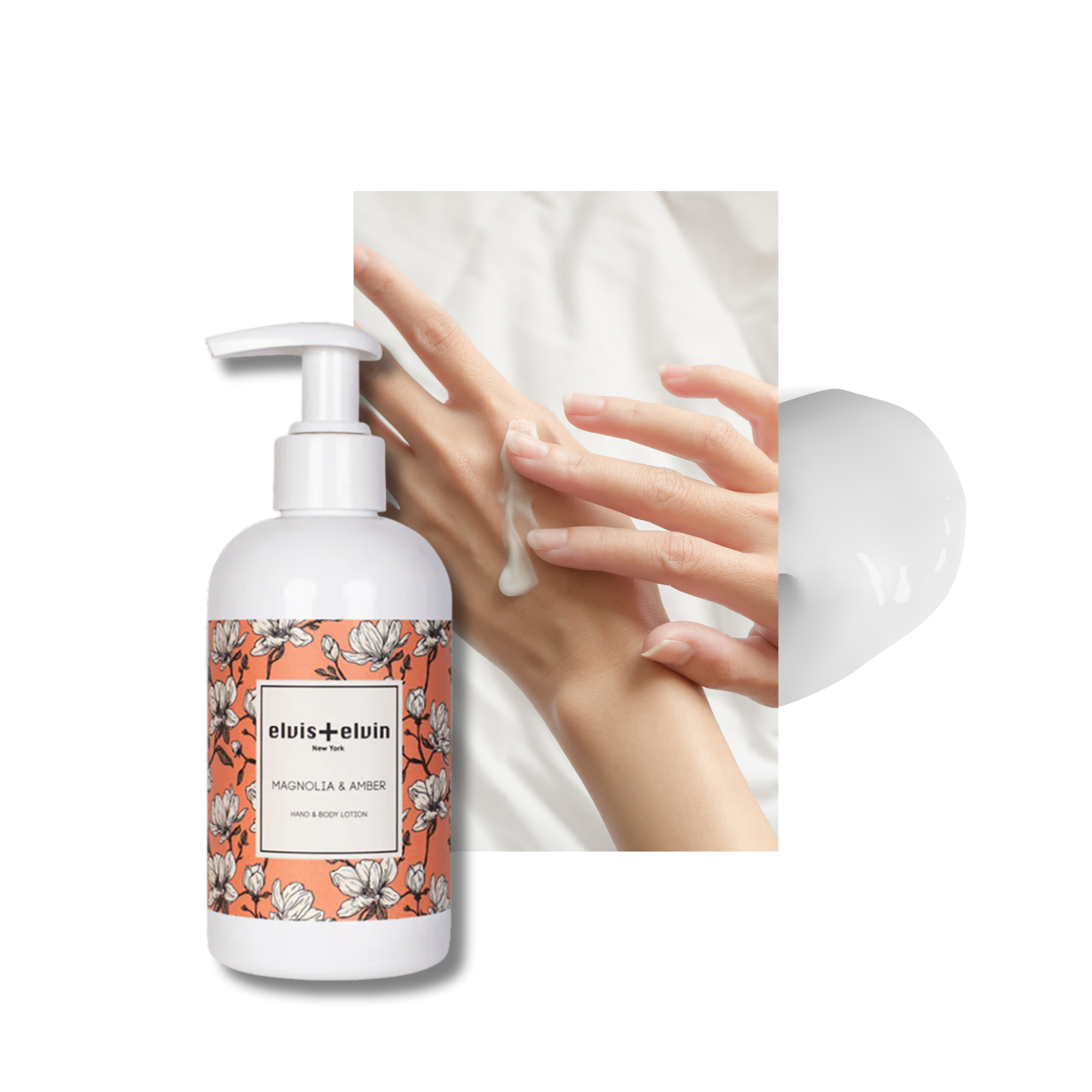 elvis+elvin Magnolia & Amber Hand & Body Lotion