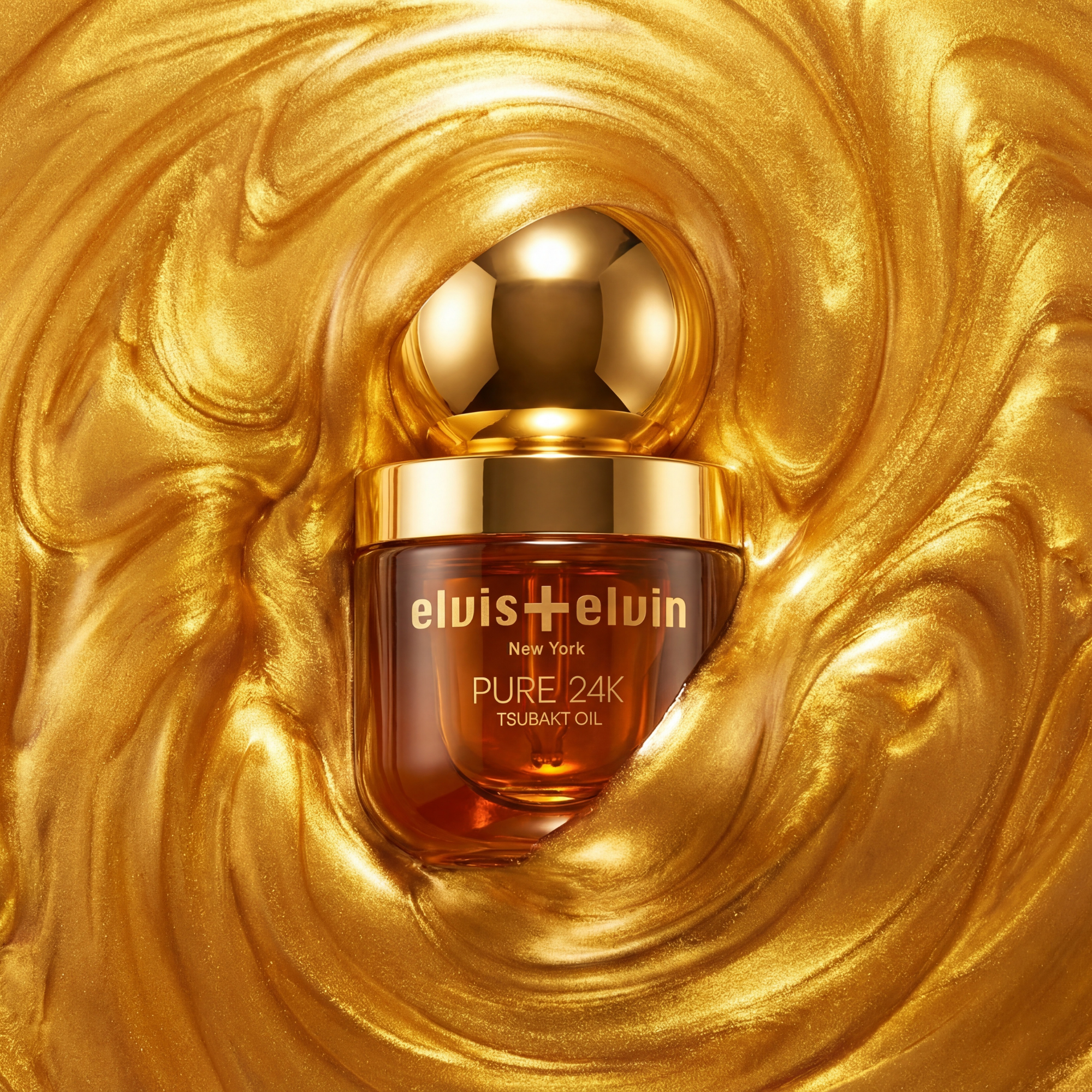 elvis+elvin Pure 24k Tsubaki Facial Oil