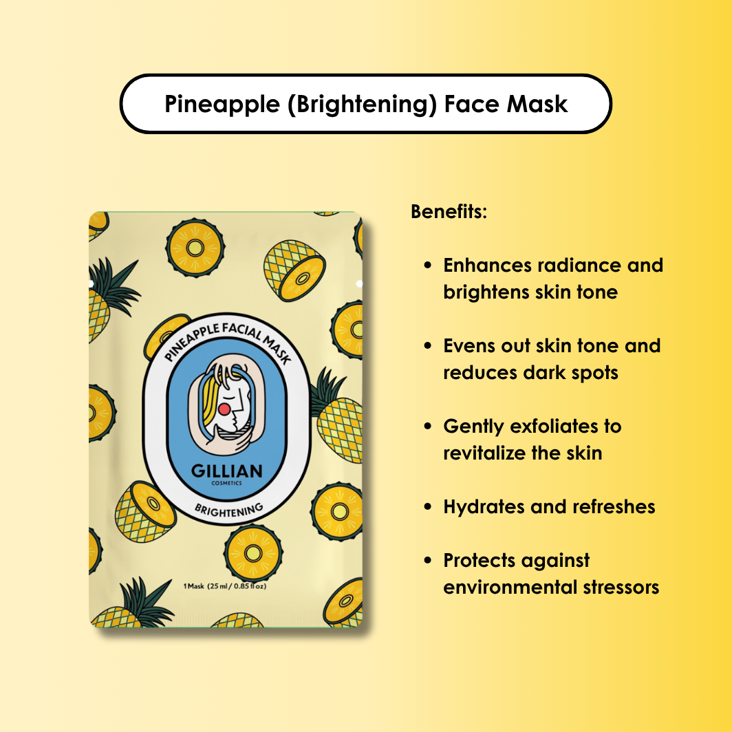 Gillian Cosmetics Pineapple (Brightening) Sheet Mask
