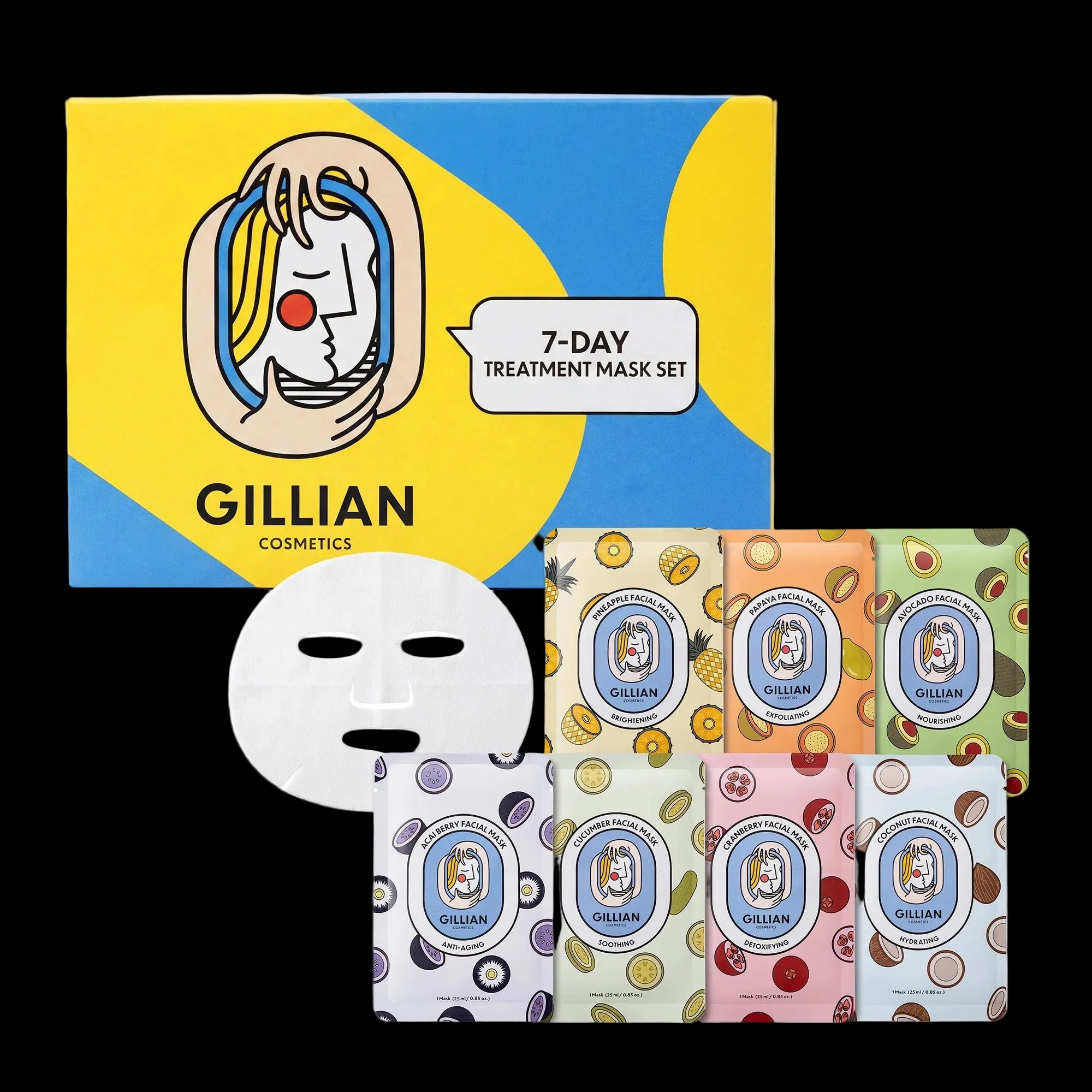 Gillian Cosmetics 7 Days Treatment Mask Set product