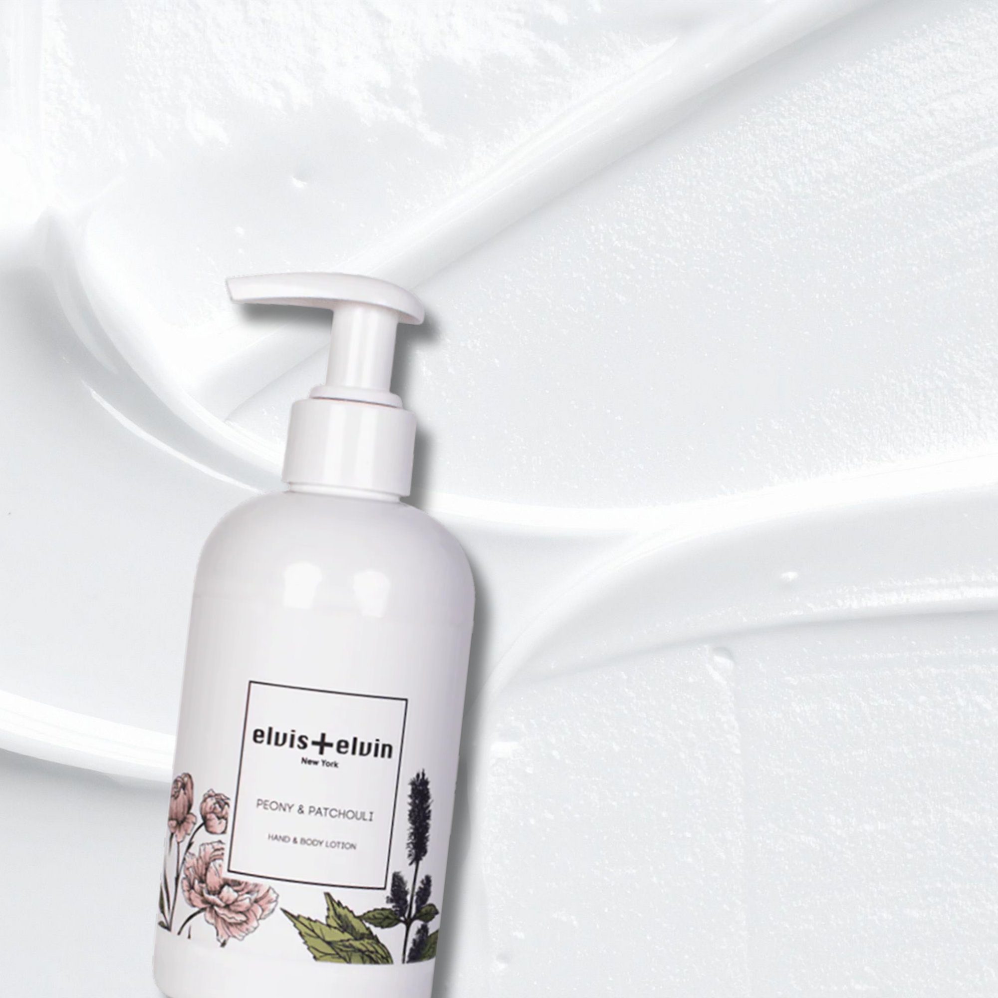 elvis+elvin Peony & Patchouli Hand & Body Lotion