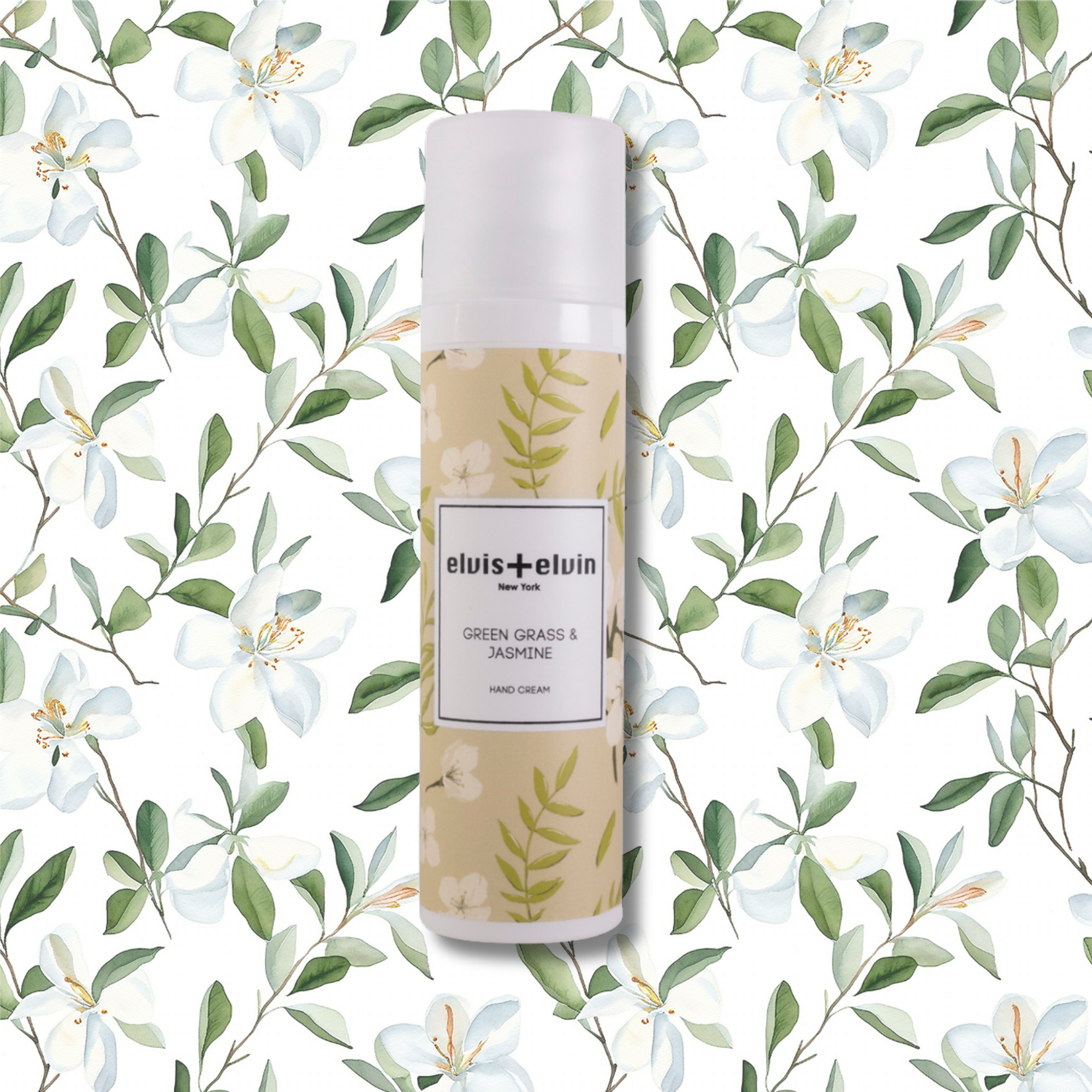 Green Grass & Jasmine Fragrance Hand Cream by elvis+elvin