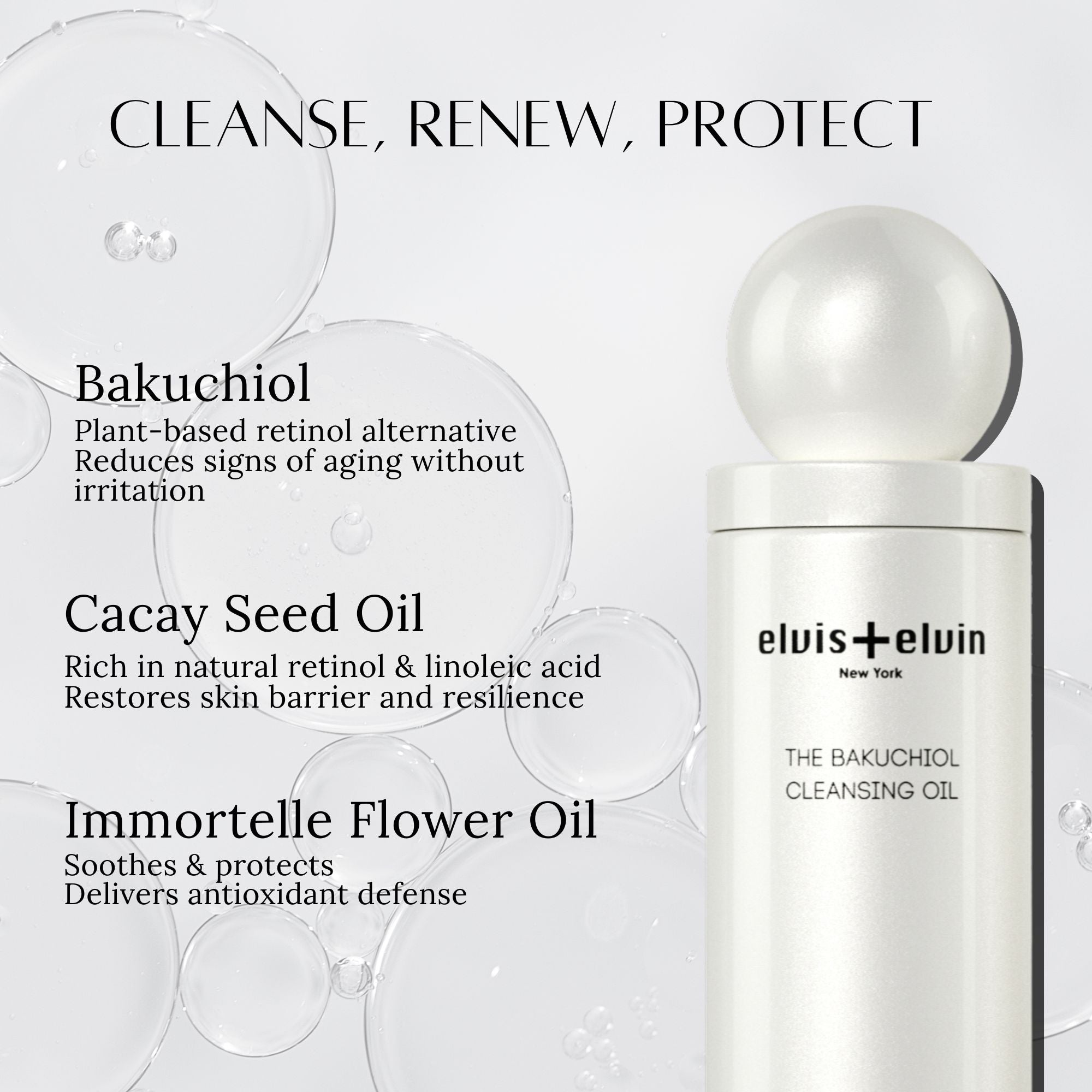 elvis+elvin Bakuchiol Cleansing Oil