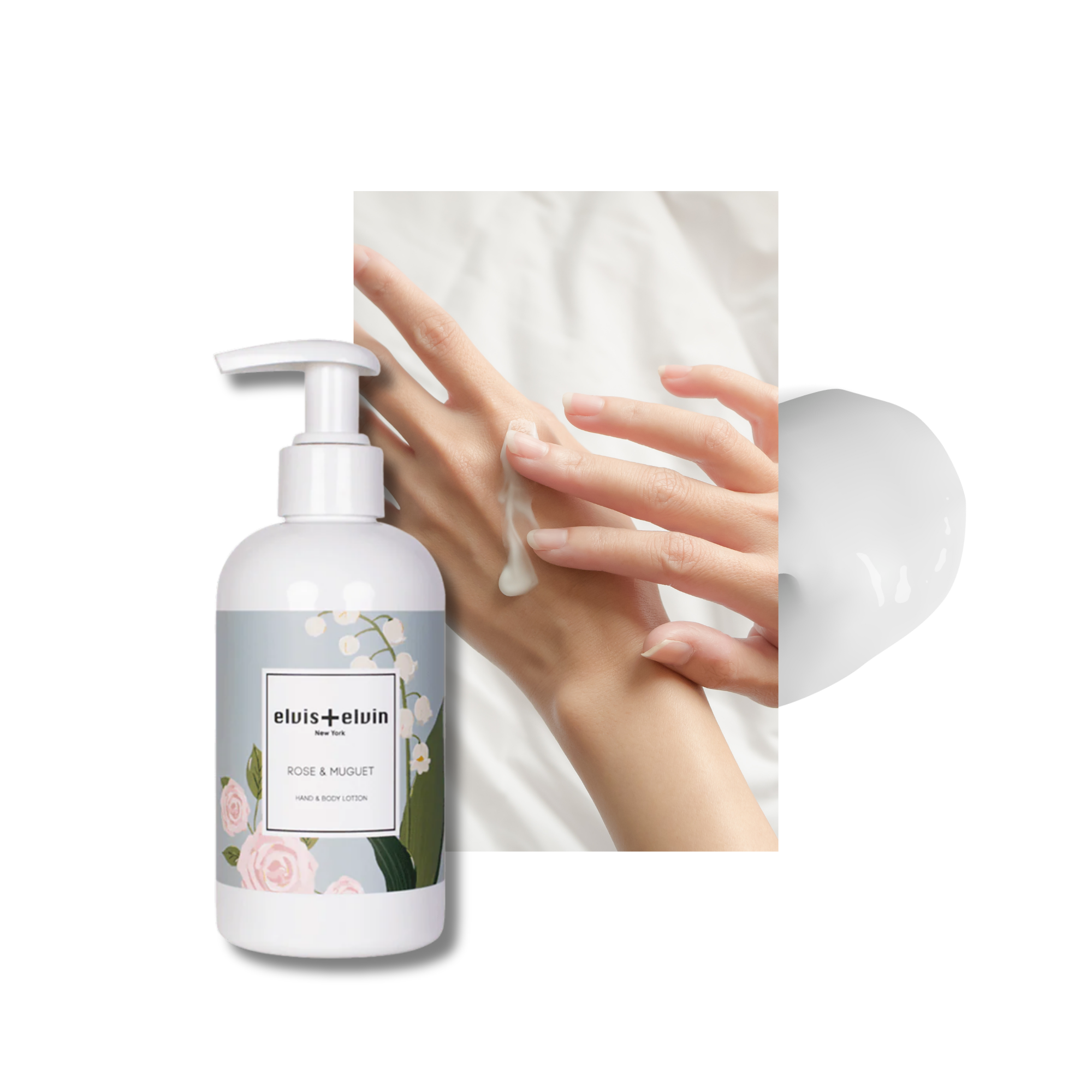 elvis+elvin Rose & Muguet Hand & Body Lotion