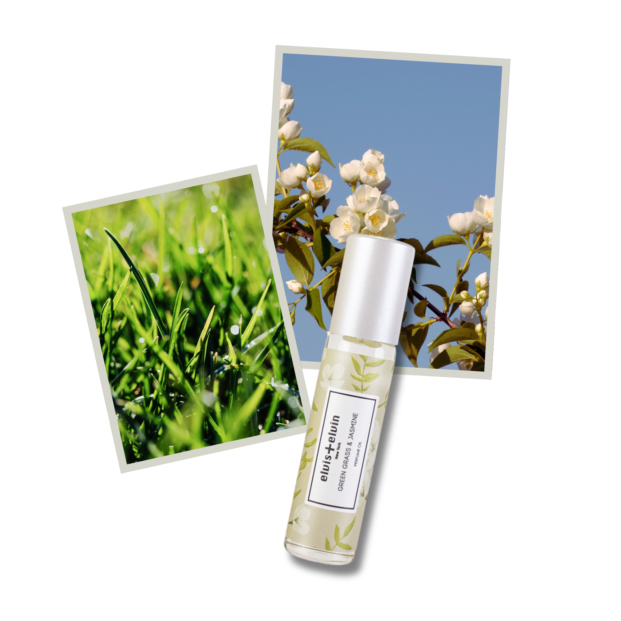 Green Grass & Jasmine Perfume Oil by elvis+elvin