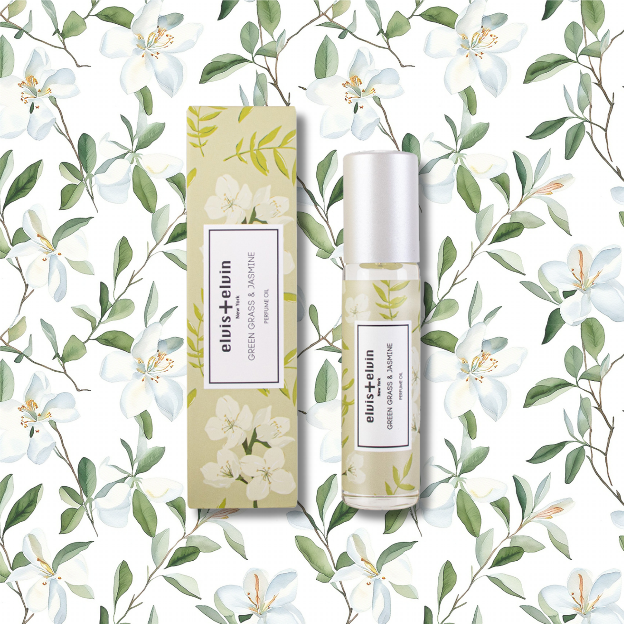 Green Grass & Jasmine Perfume Oil by elvis+elvin