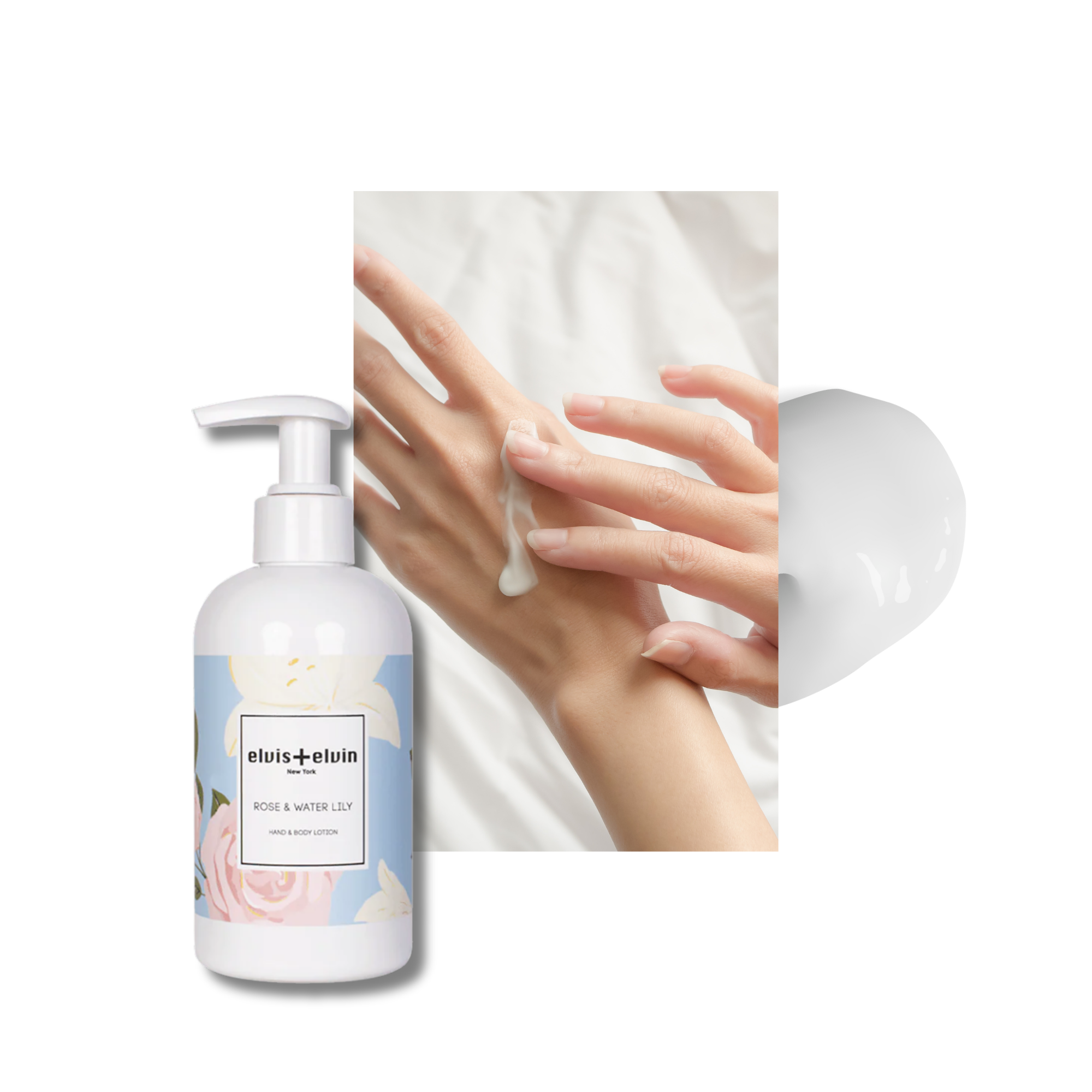elvis+elvin Rose & Water Lily Hand & Body Lotion