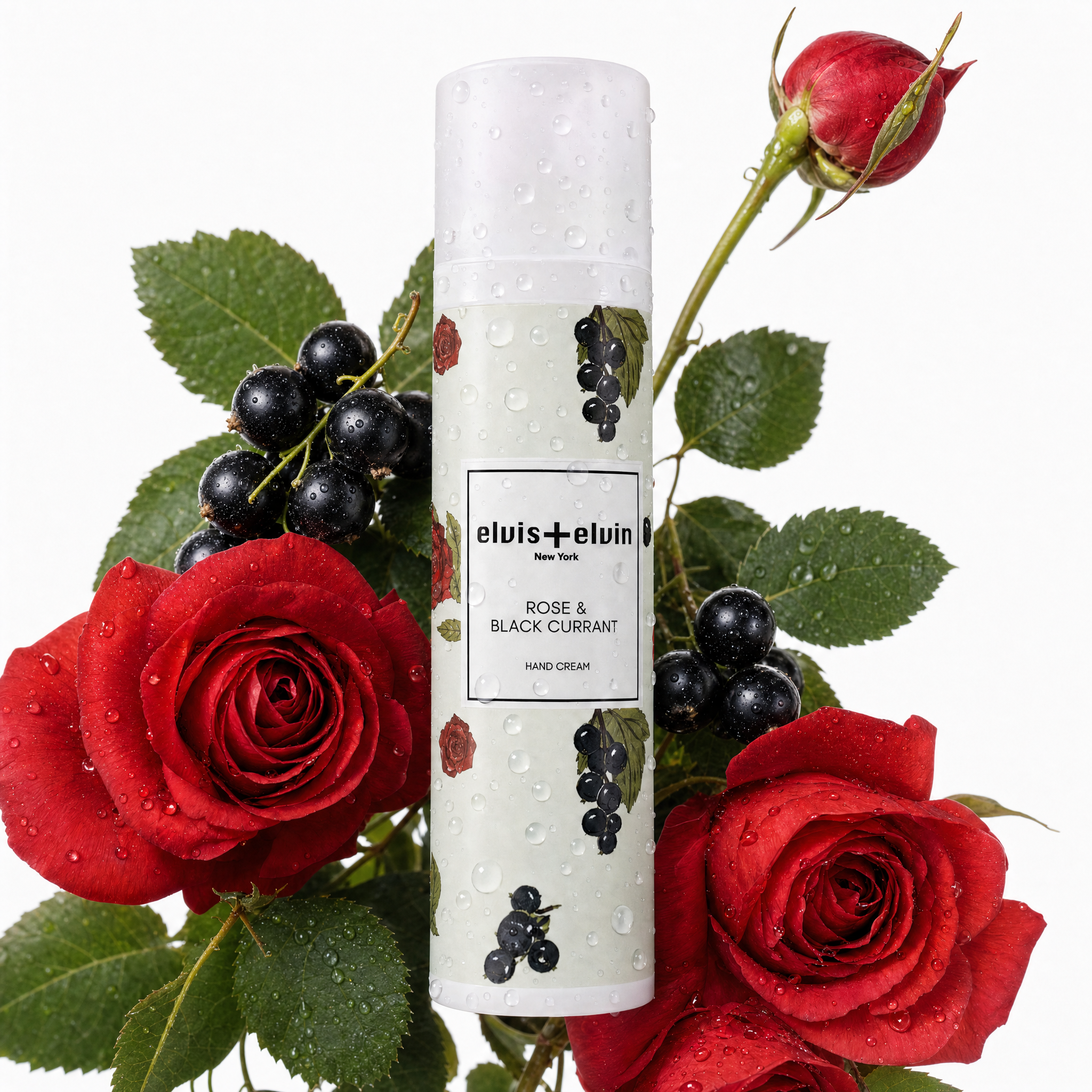 Rose & Black Currant Fragrance Hand Cream by elvis+elvin