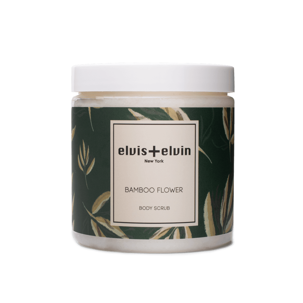 elvis+elvin Bamboo Flower Body Scrub with Dead Sea Salt 300ml - elvis+elvin