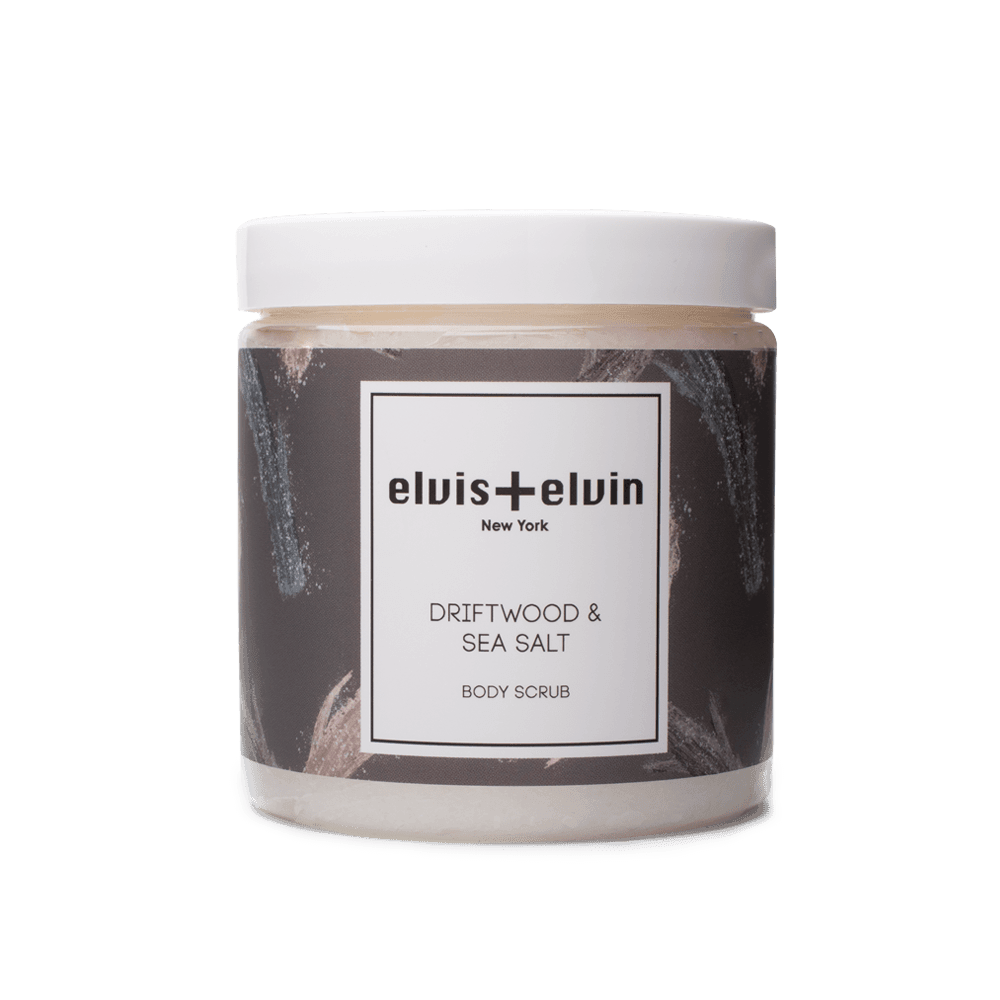 elvis+elvin Driftwood & Sea Salt Body Scrub with Dead Sea Salt 300ml - elvis+elvin