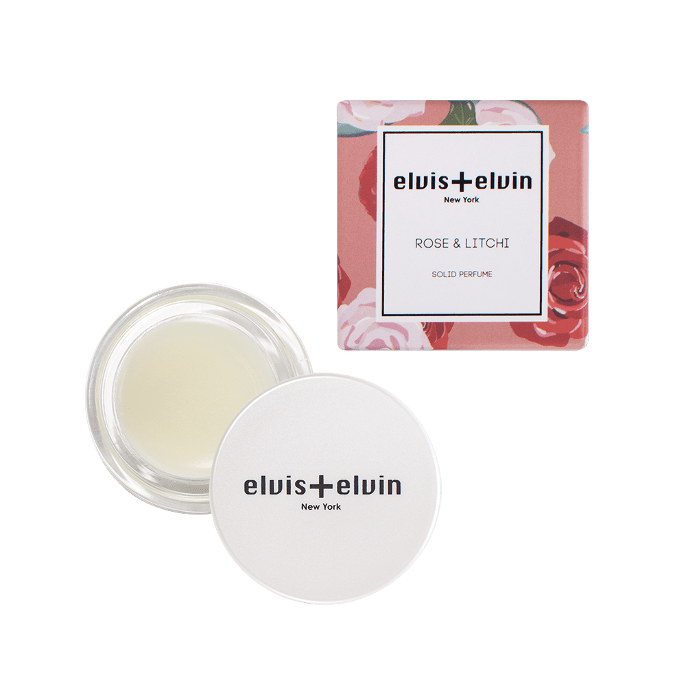 elvis+elvin Rose & Litchi Solid Perfume 5ml - elvis+elvin