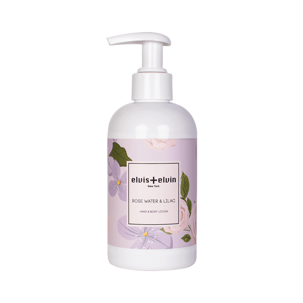 elvis+elvin Rose Water & Lilac Hand & Body Lotion 260ml - elvis+elvin