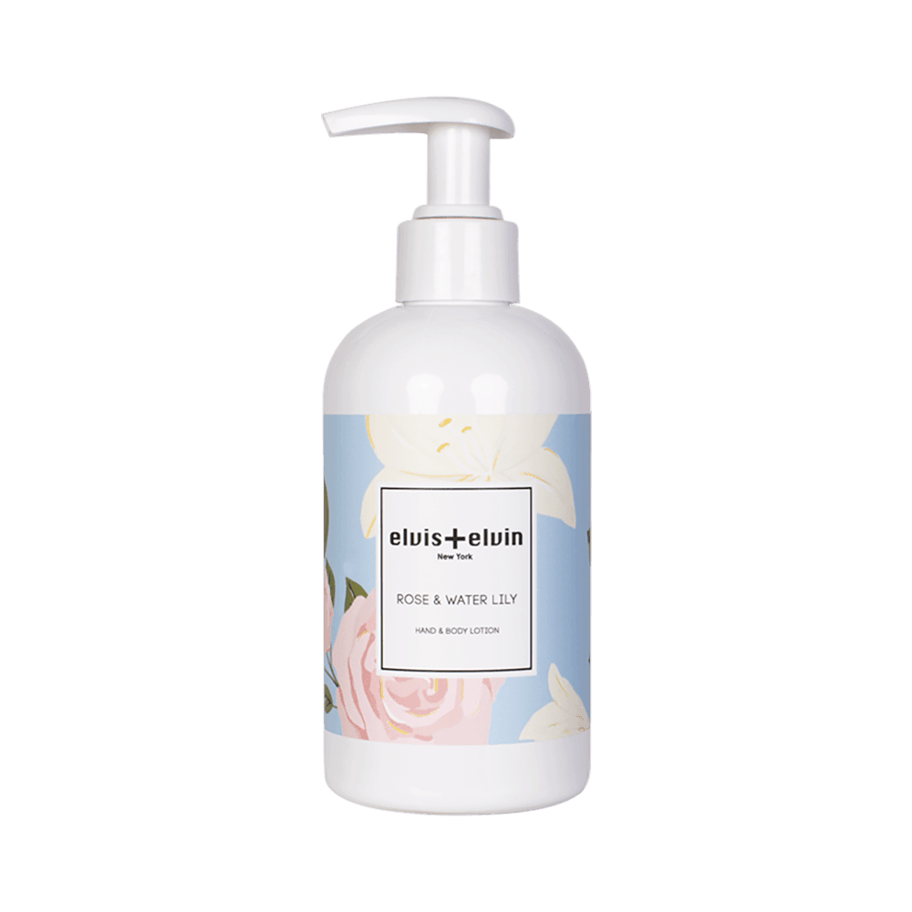 elvis+elvin Rose & Water Lily Hand & Body Lotion 260ml - elvis+elvin