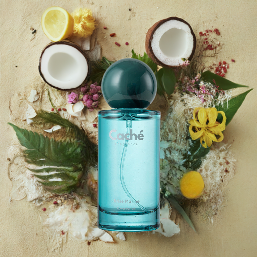 Caché Brise Marine fragrance featured in the Salted Sun duo