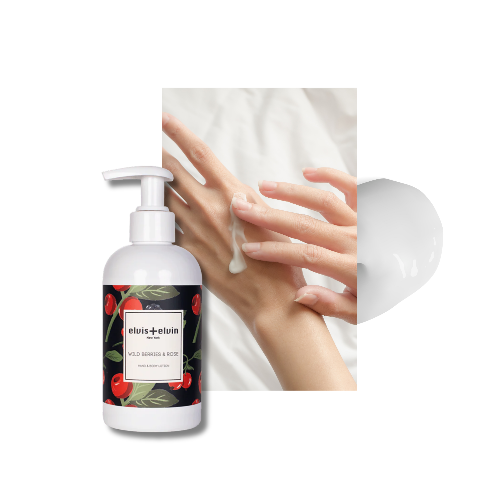 elvis+elvin Wild Berries & Rose Hand & Body Lotion