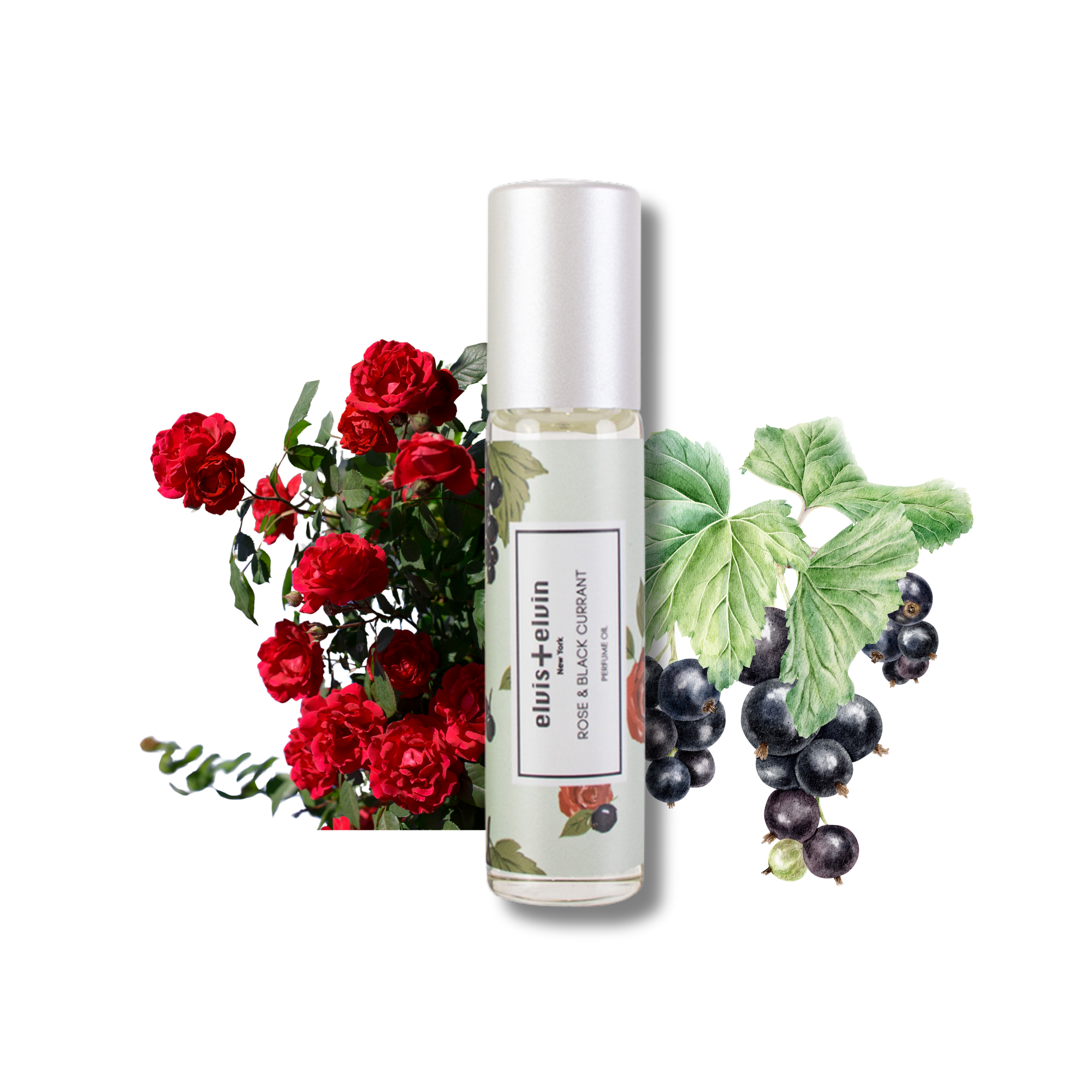 Rose & Black Currant Perfume Oil by elvis+elvin