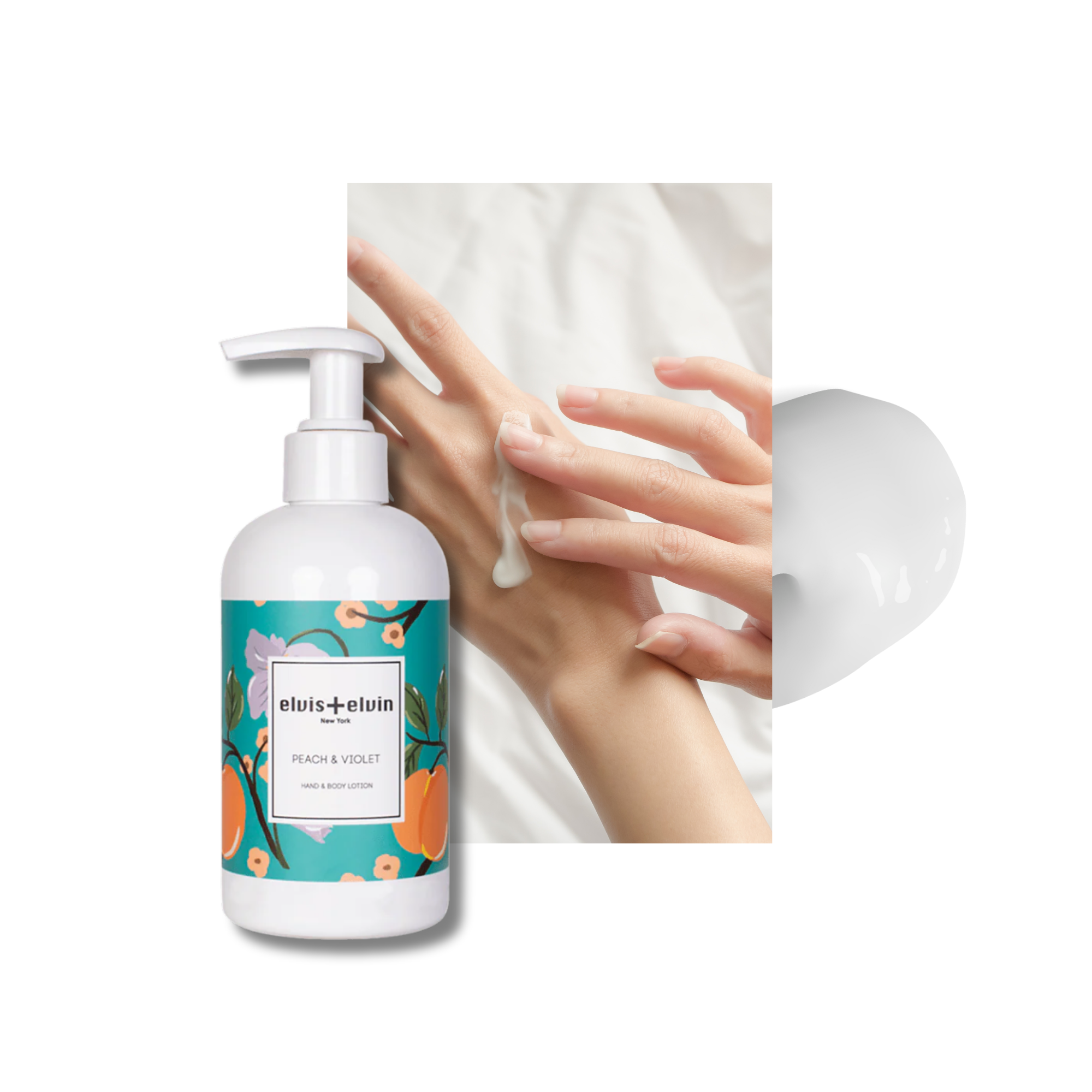 elvis+elvin Peach & Violet Hand & Body Lotion
