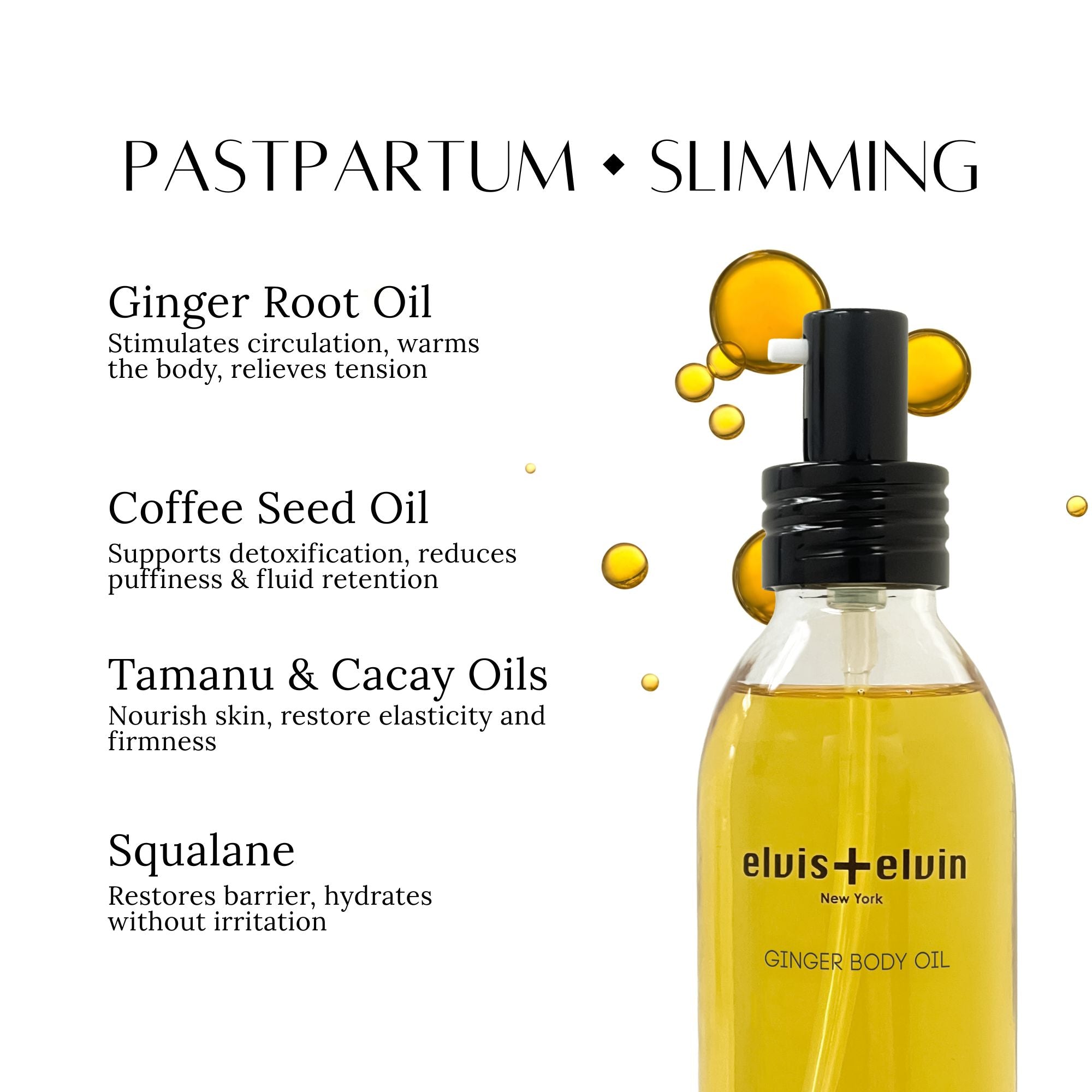 elvis+elvin Ginger Body oil