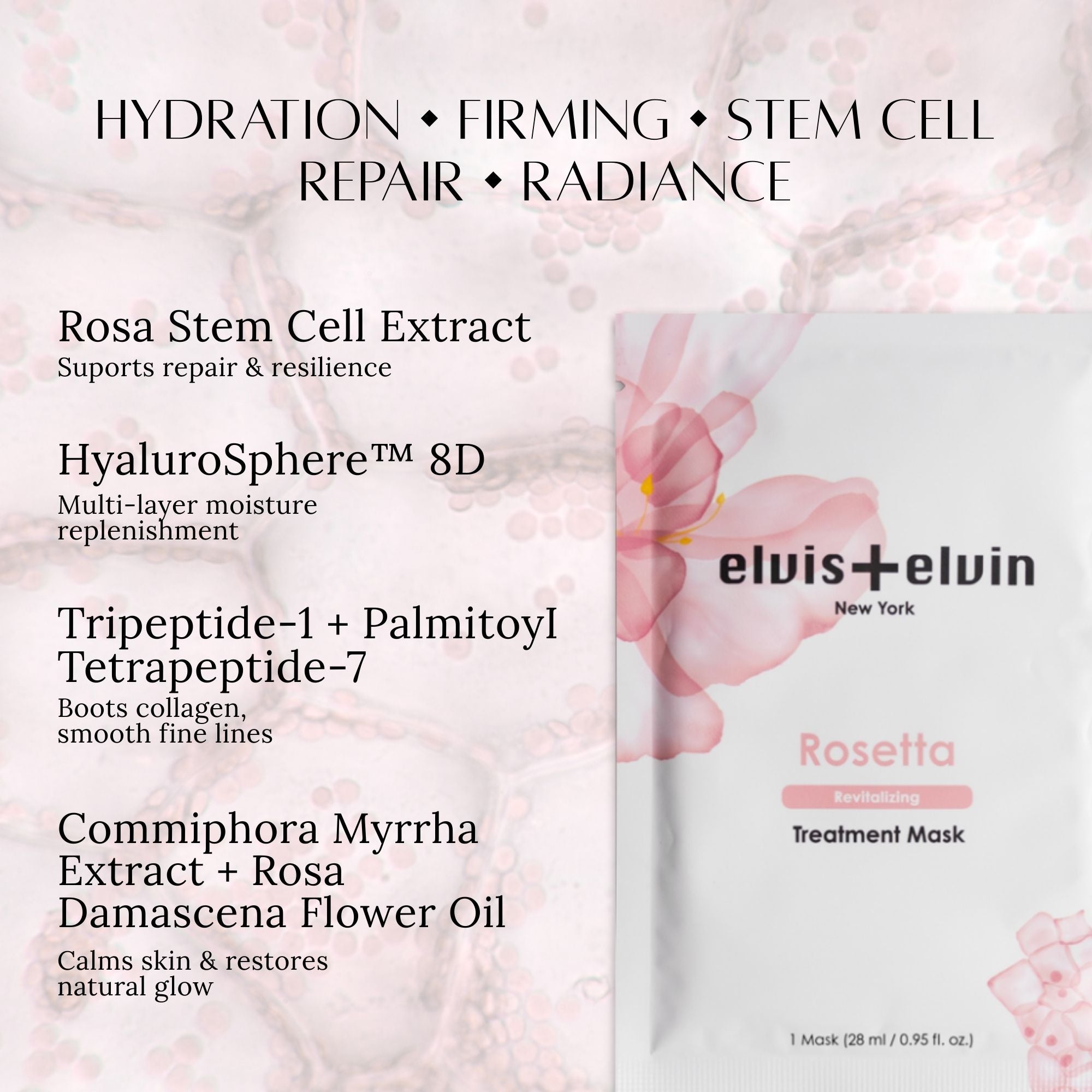 elvis+elvin Rose Revitalizing Treatment Mask 3.0