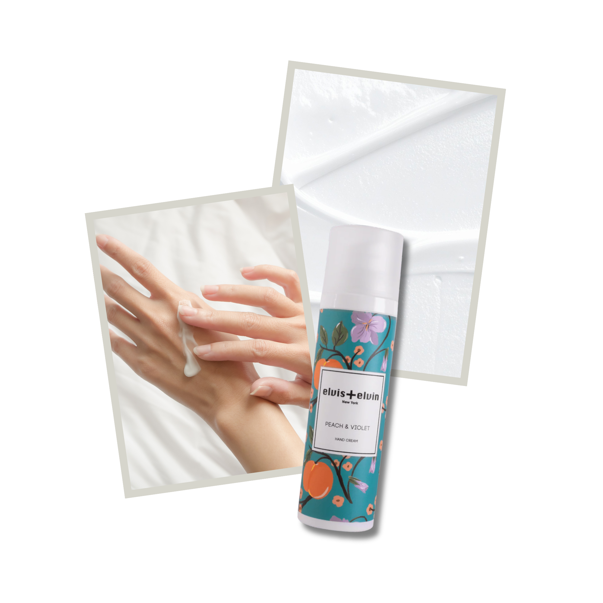 Peach & Violet Fragrance Hand Cream by elvis+elvin