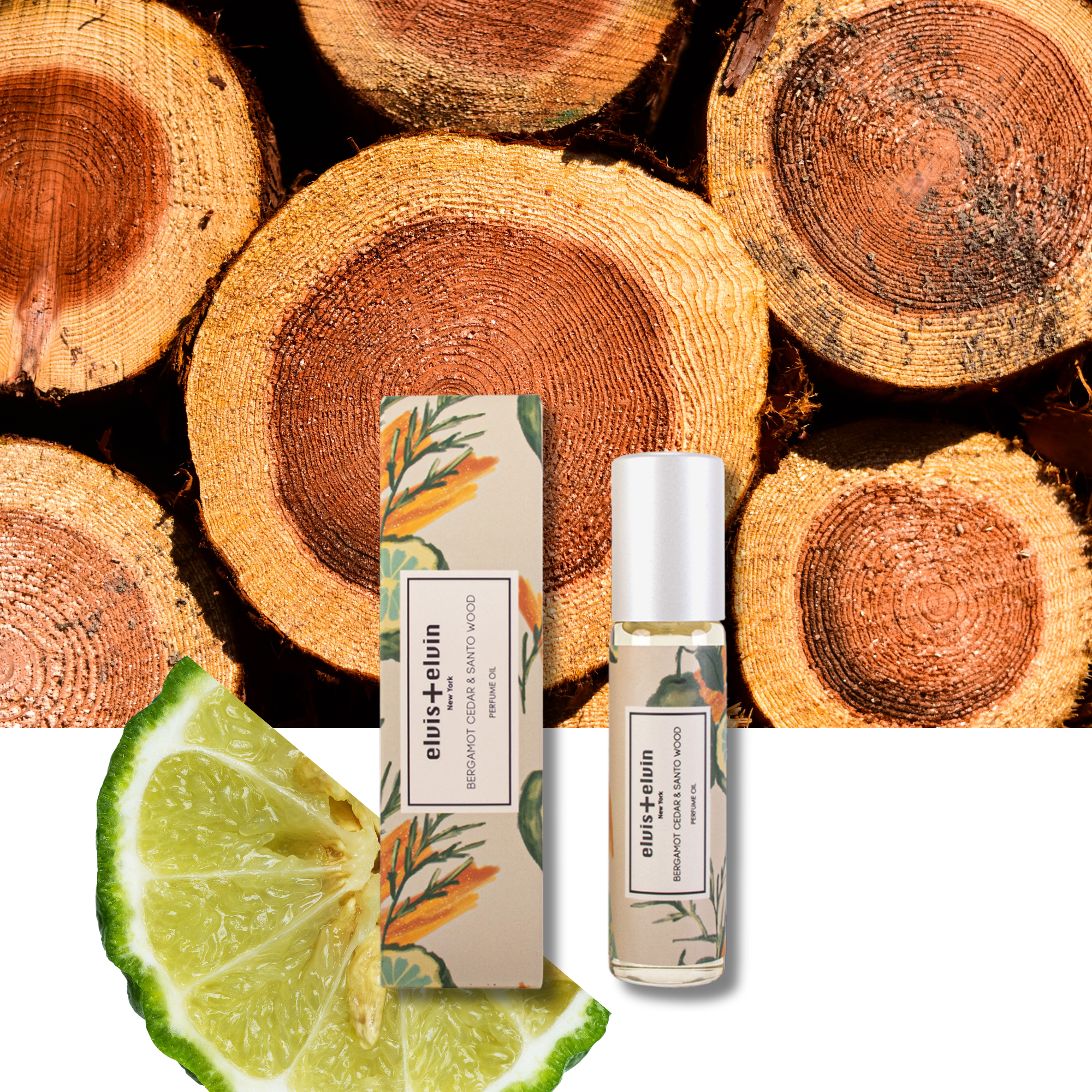 Bergamot Cedar & Santo Wood Perfume Oil by elvis+elvin