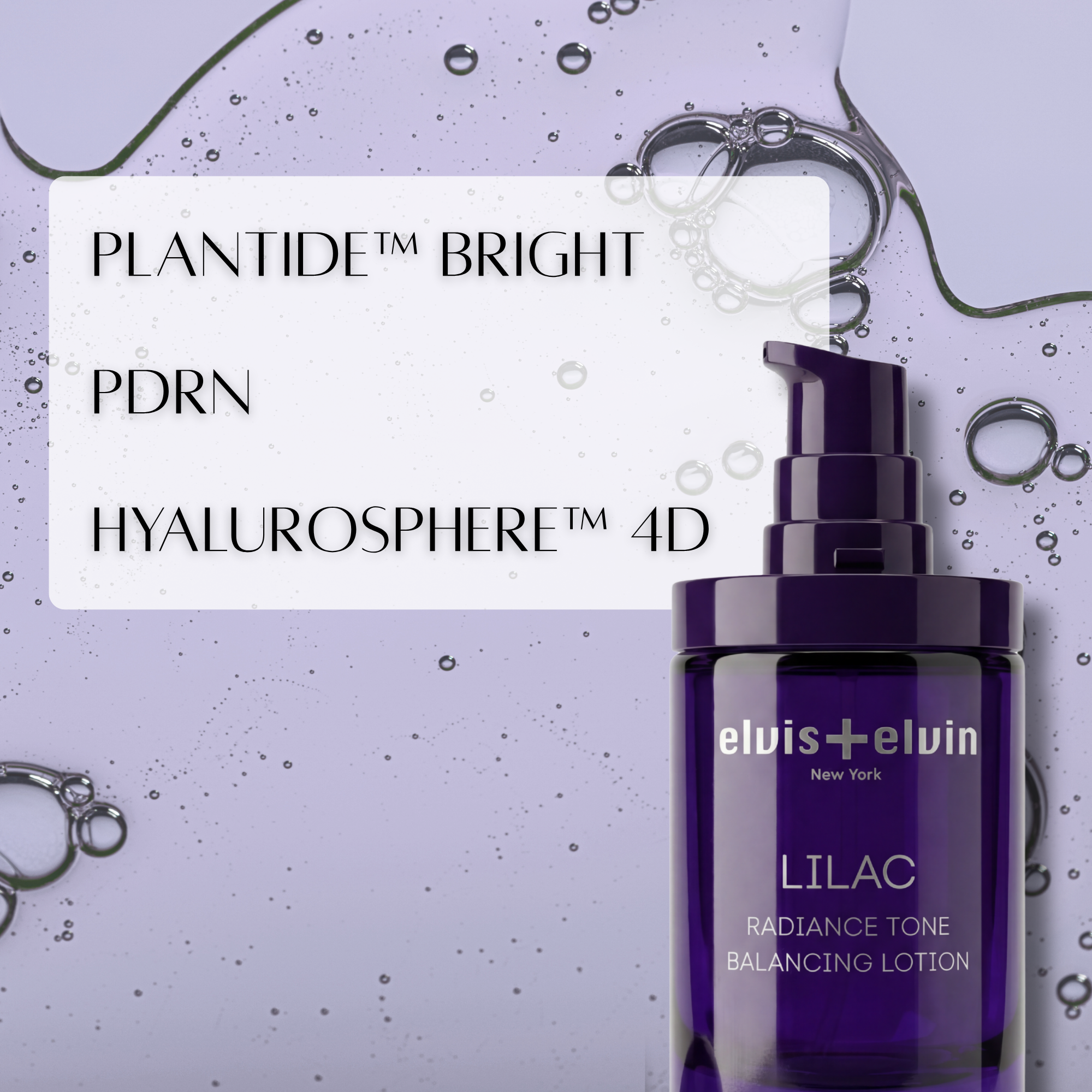 elvis+elvin Lilac Radiance Tone Balancing Lotion