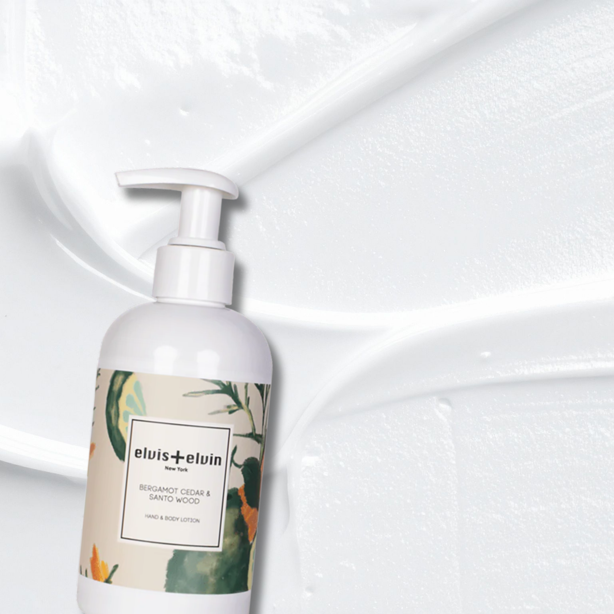 elvis+elvin Bergamot Cedar & Santo Wood Hand & Body Lotion