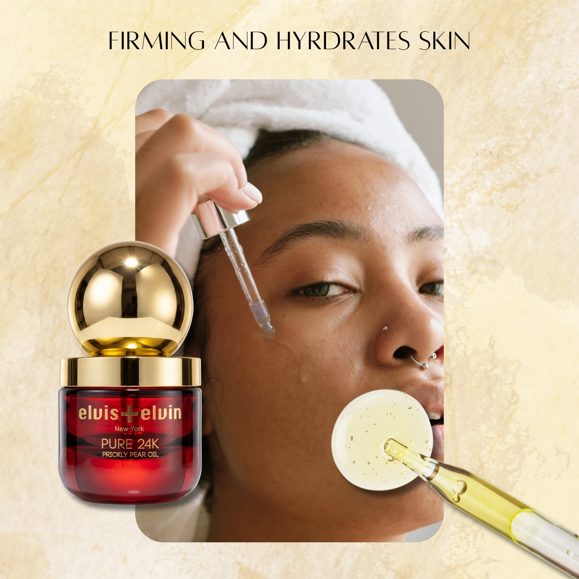 elvis+elvin Pure 24k Prickly Pear Facial Oil