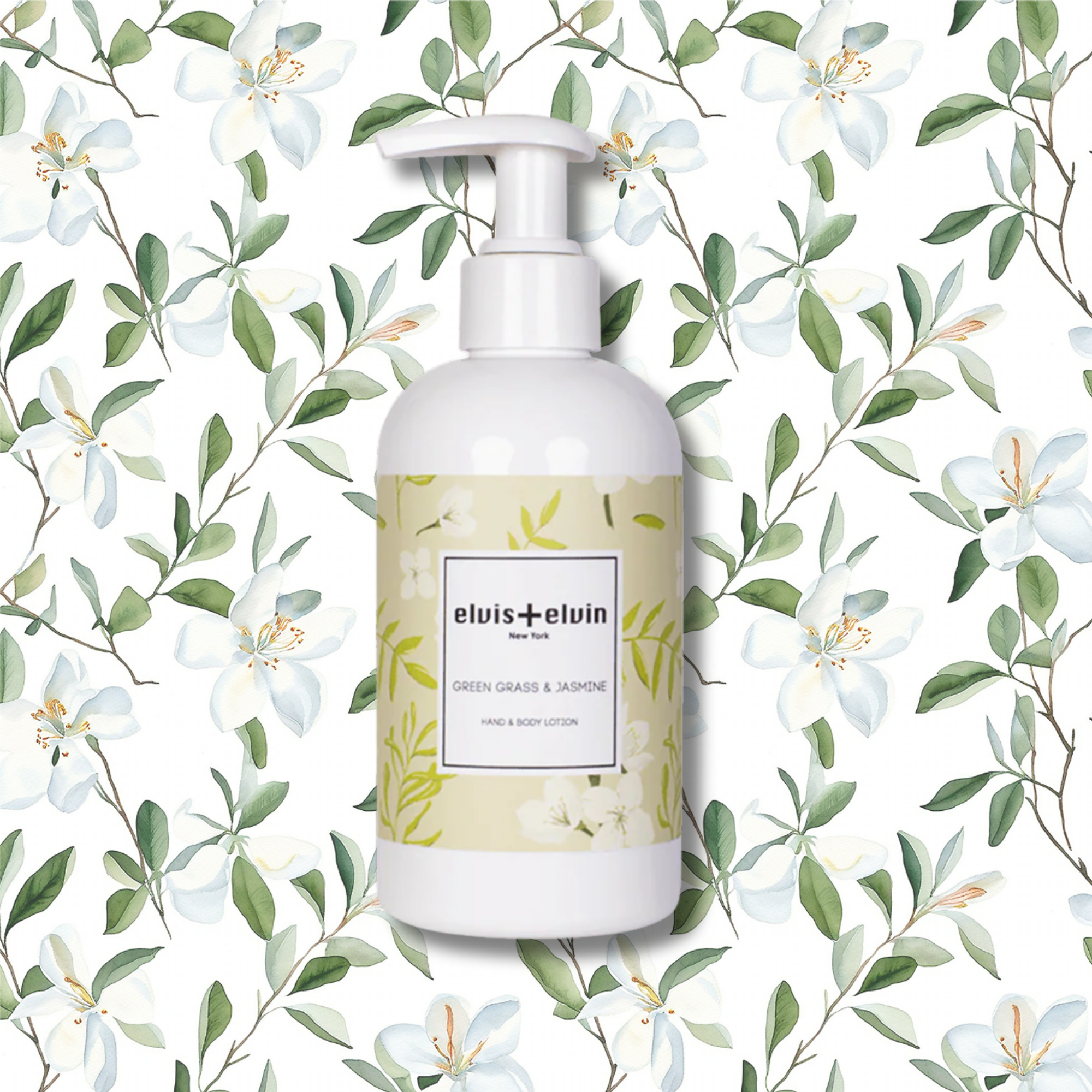 elvis+elvin Green Grass & Jasmine Hand & Body Lotion