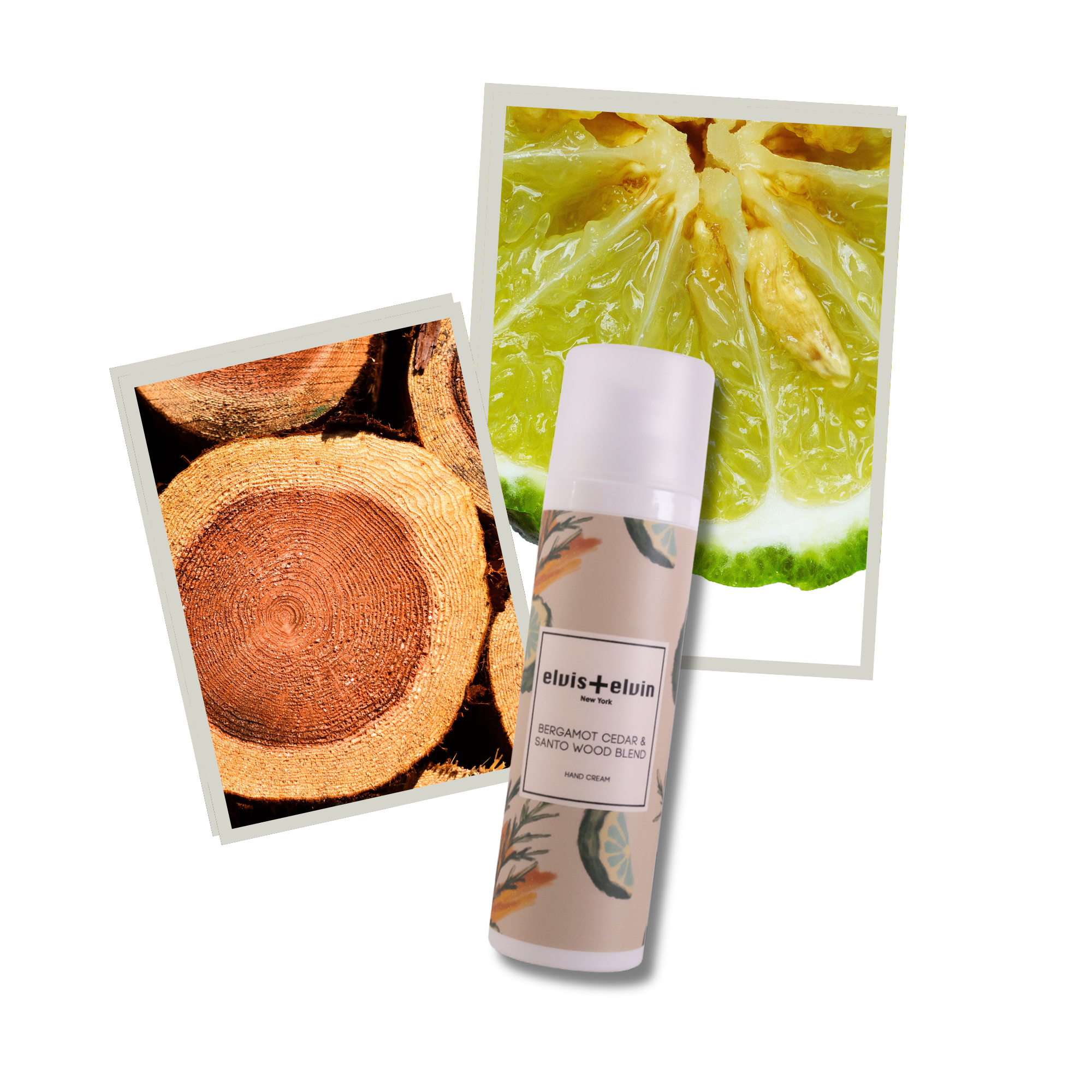Bergamot Cedar & Santo Wood Fragrance Hand Cream by elvis+elvin