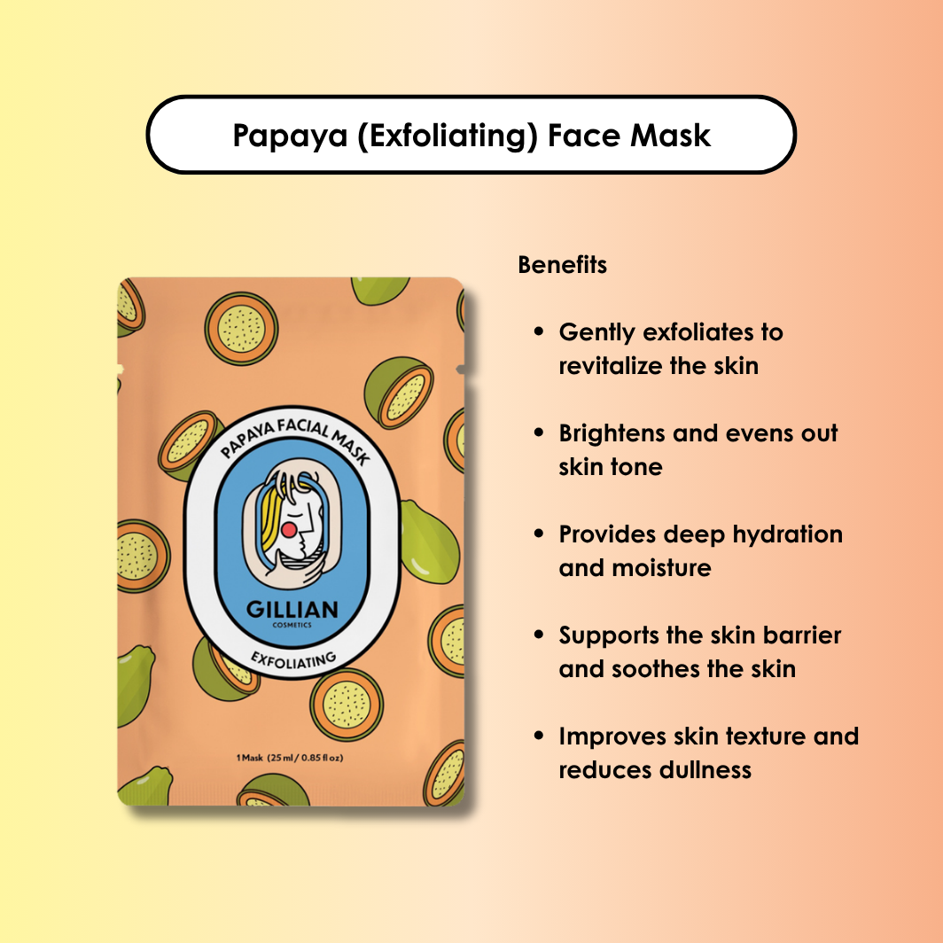 Gillian Cosmetics Papaya (Exfoliating) Sheet Mask
