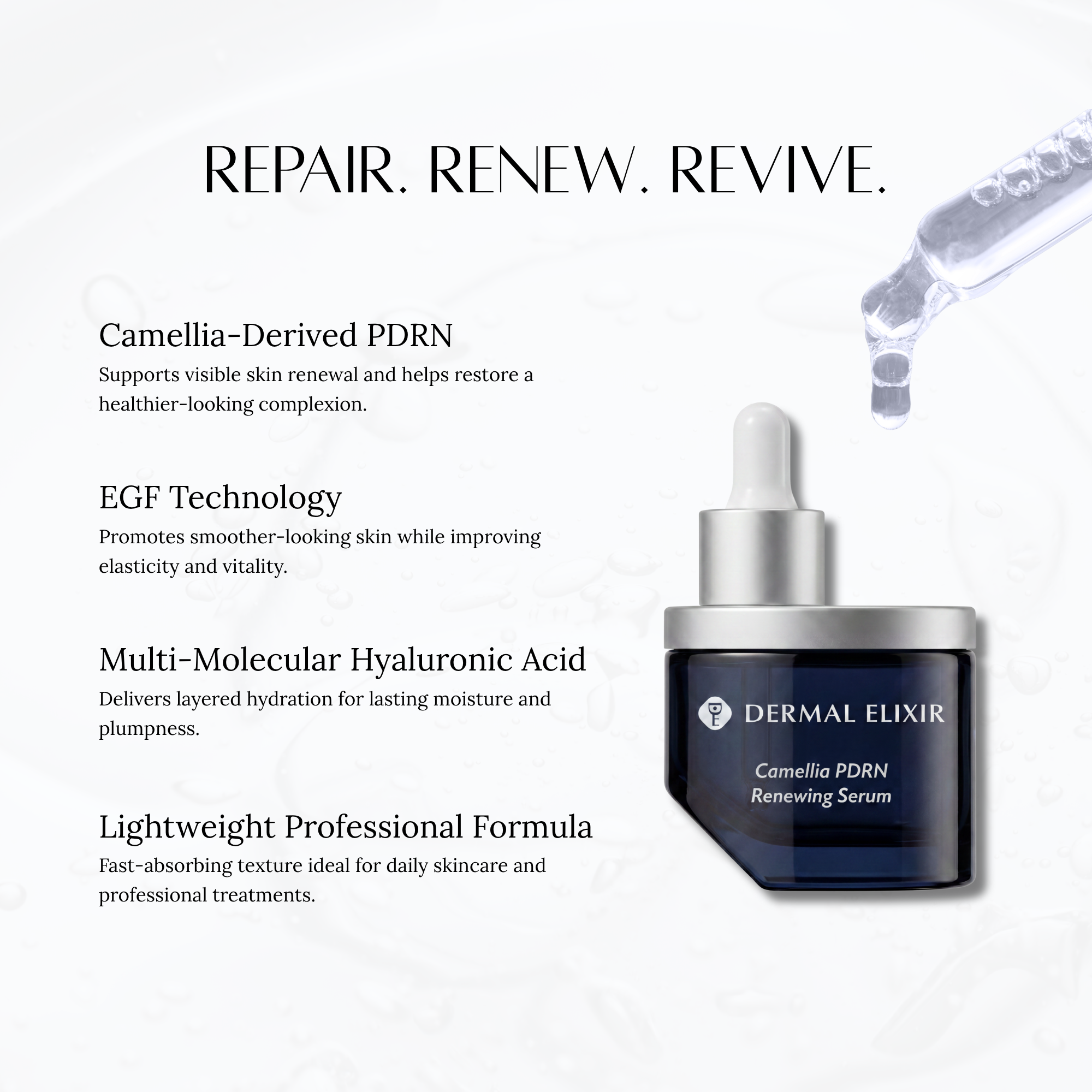 Dermal Elixir Camellia PDRN Renewing Serum