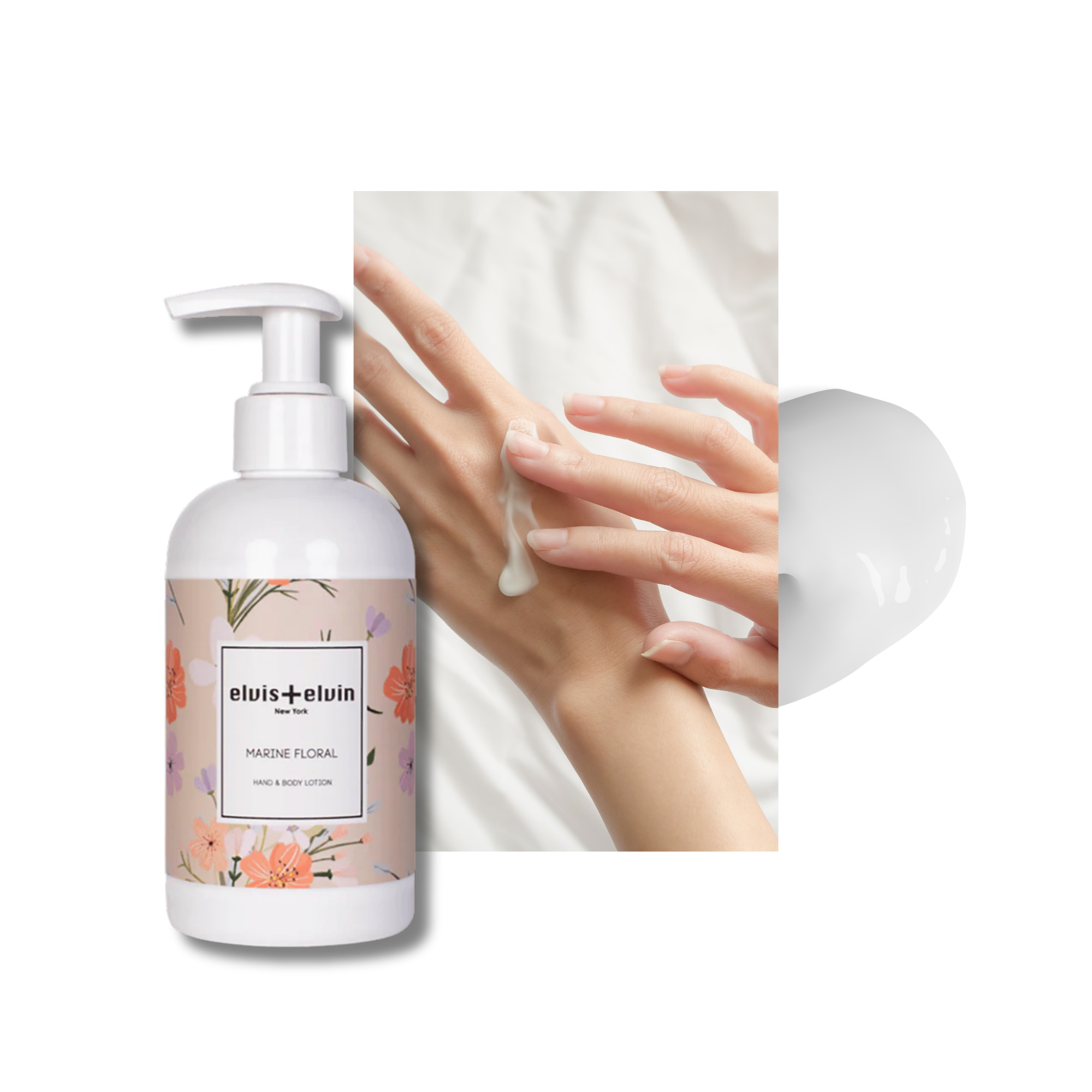 elvis+elvin Marine Floral Hand & Body Lotion
